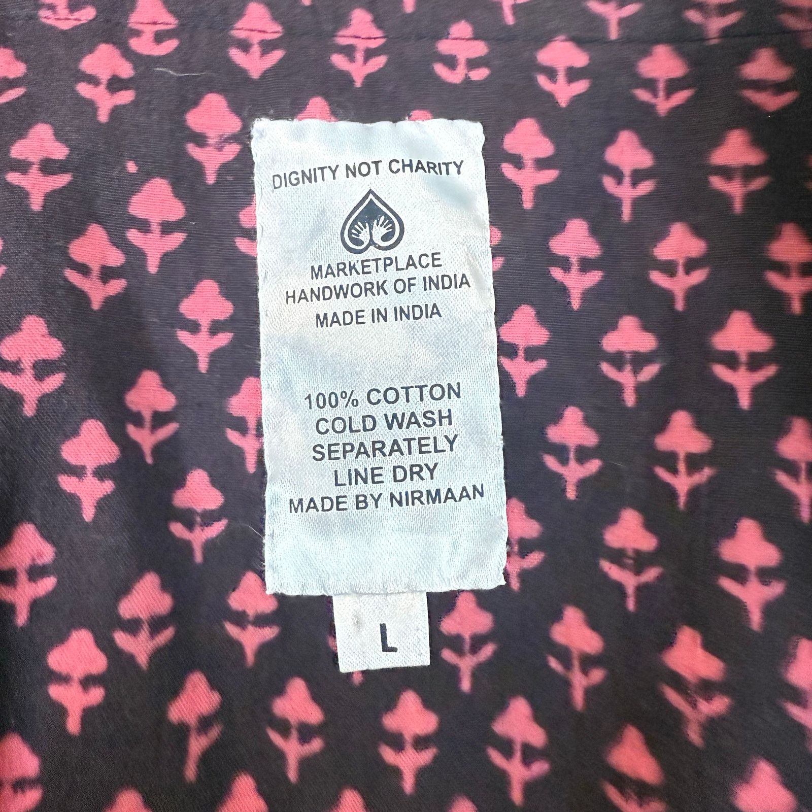 Other Dignity Not Charity Cotton Quilted Reversible Jacket L India Size L / US 10 / IT 46 - 10 Thumbnail