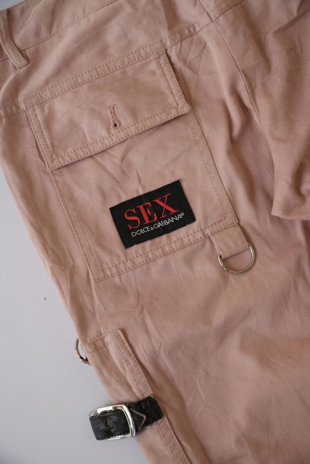Dolce & Gabbana Dolce & Gabbana S/S 2003 “Sex & Love” Pink Bondage Pants Size 26" / US 2 / IT 38 - 11 Thumbnail