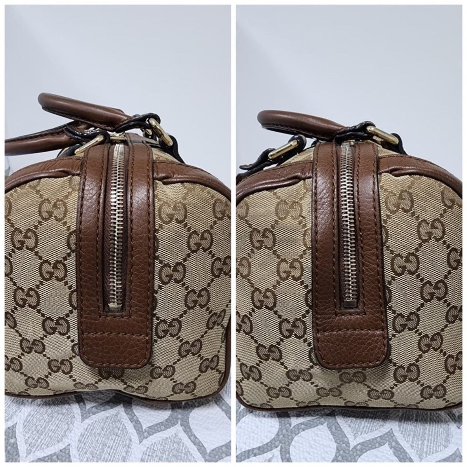 Gucci Authentic Gucci GG Canvas Top Handle Bag Brown/Beige Size ONE SIZE - 5 Thumbnail