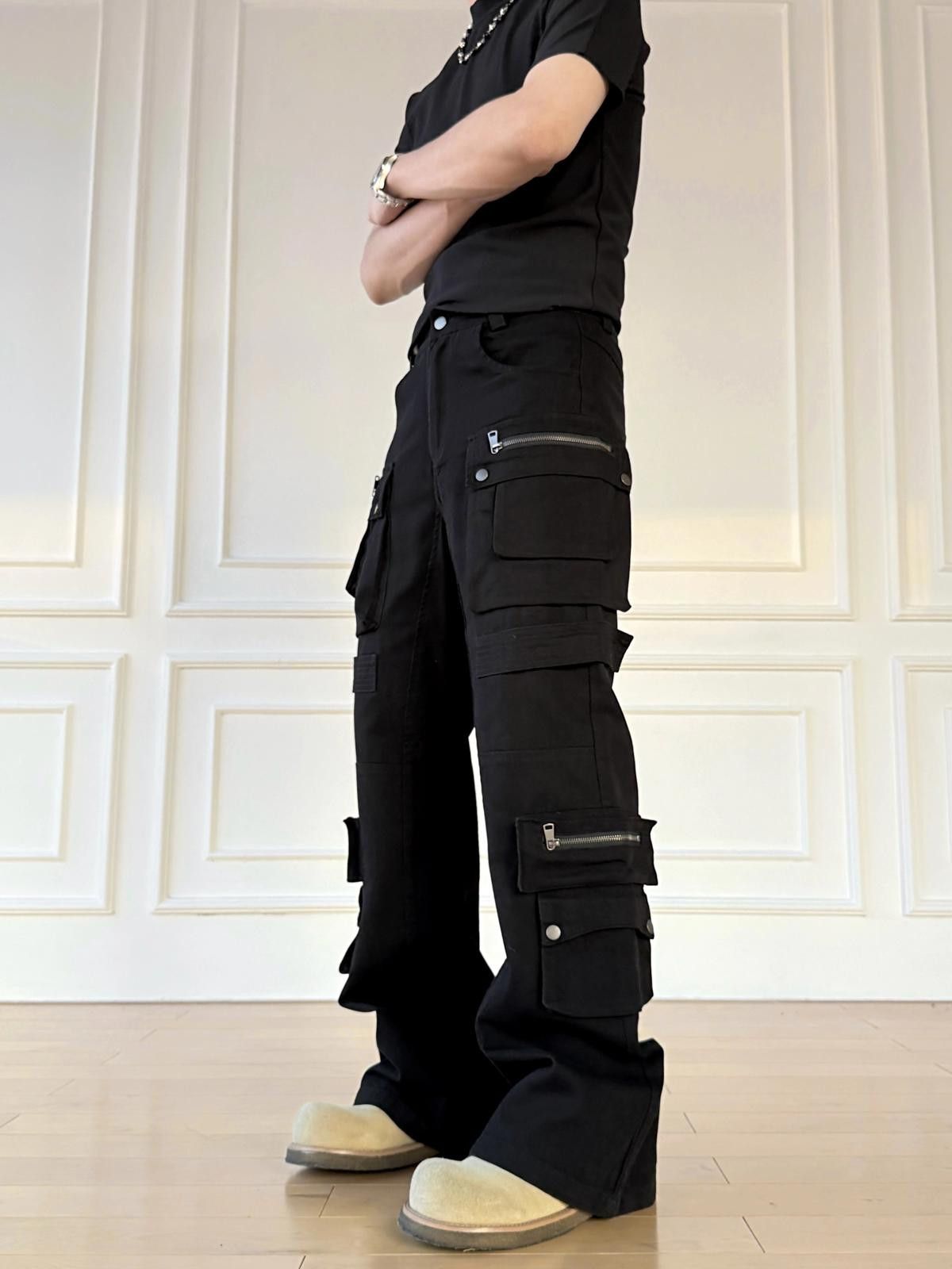 Vintage Cargo Pants Zipper Detail Multi Pocket Size US 32 / EU 48 - 2 Thumbnail