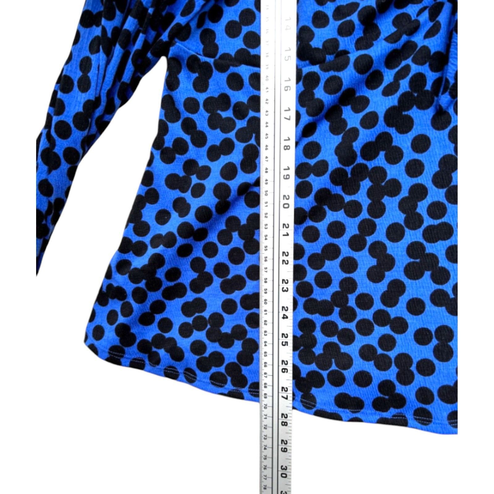 Other Ava & Viv - Women's Polka Dot Long Sleeve Blouse - Blue/Blac Size XXL / US 16-18 / IT 52-54 - 8 Thumbnail