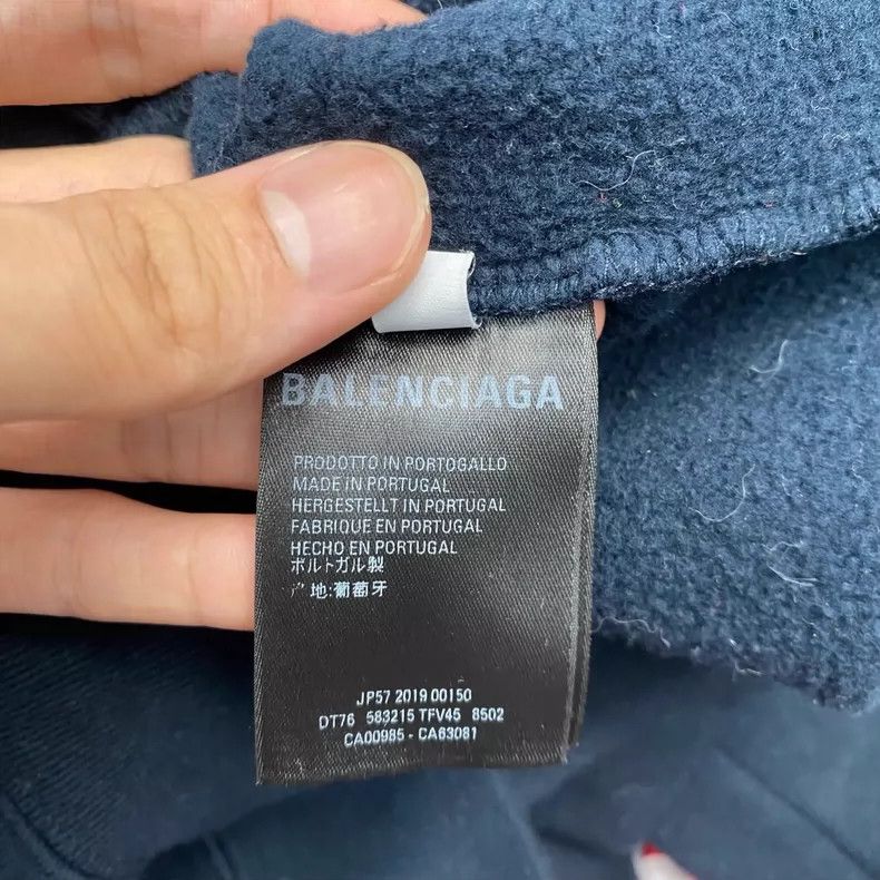 Balenciaga Balenciaga Logo Printed Cotton Hoodie Sweatshirt, Men's, B Size US XL / EU 56 / 4 - 5 Thumbnail
