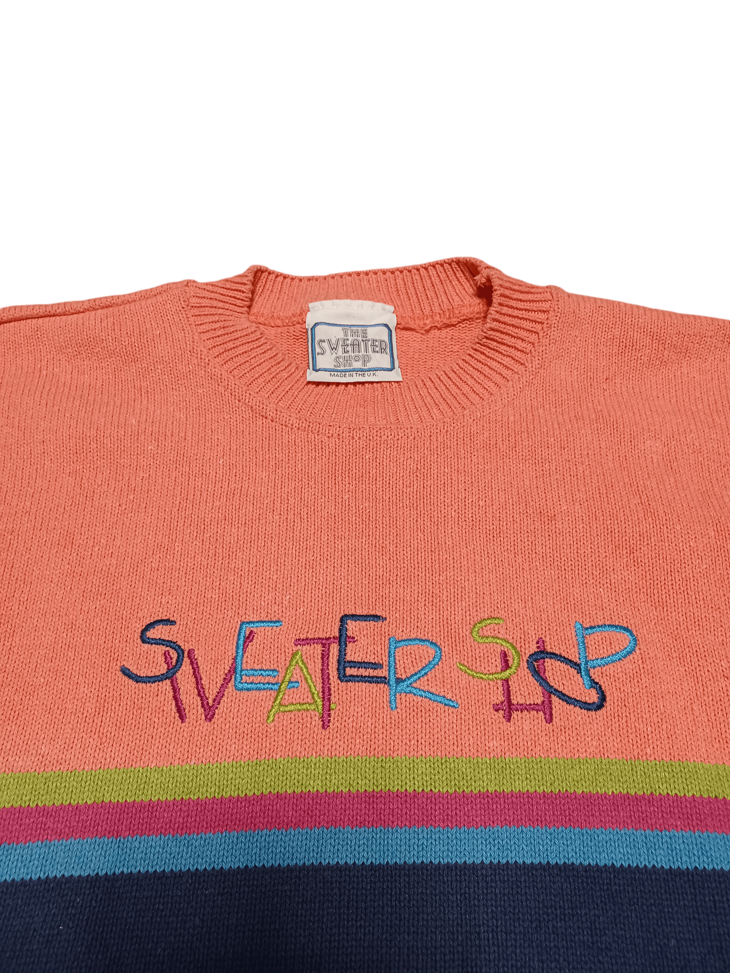 Other SWEATER SHOP VINTAGE 90S CRAZY Y2K HEAVY COTTON KNIT SWEATER Size US M / EU 48-50 / 2 - 2 Thumbnail