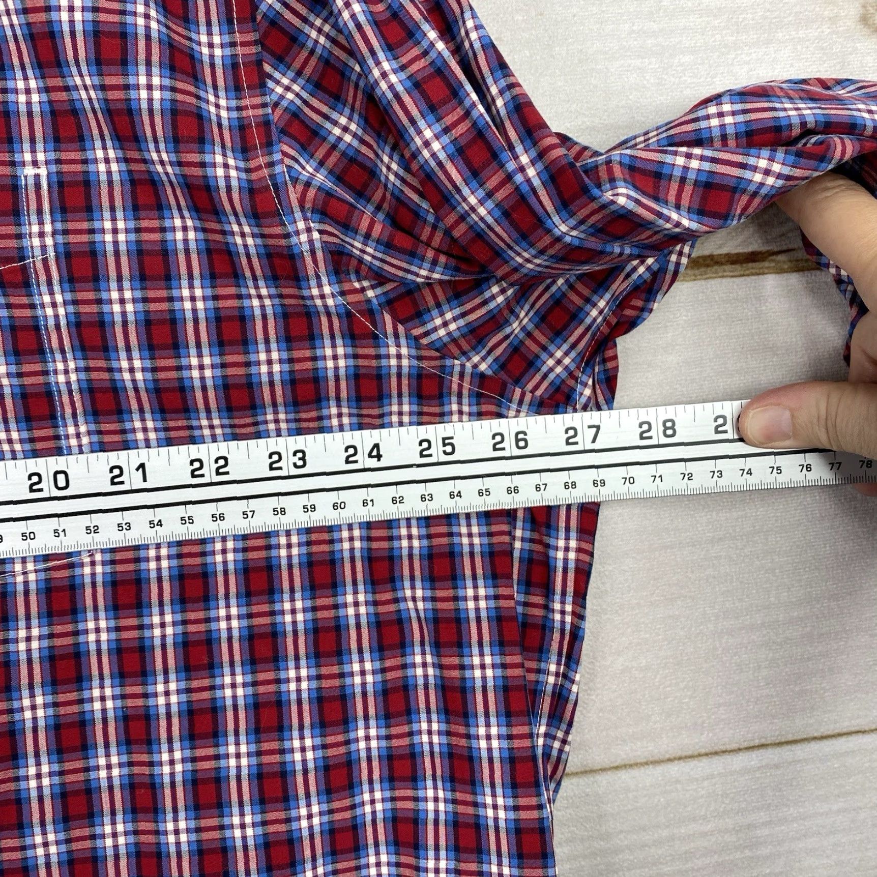 Vintage L.L. Bean Shirt Mens XL Red White Blue Plaid Traditional Fit Button-Down Long Sleeve Casual Shirt Mens XL Plaid Cotton USA Classic Button-Up Size US XL / EU 56 / 4 - 6 Thumbnail