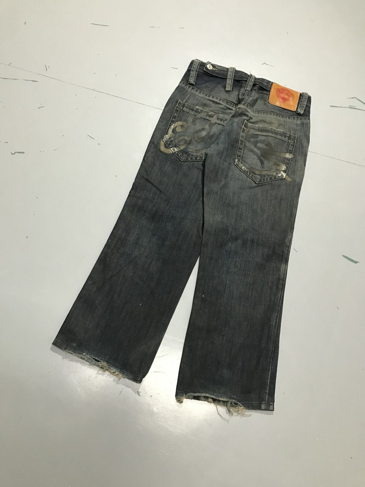 Ed Hardy Vintage ed hardy damaged denim Size US 34 / EU 50 - 10 Thumbnail