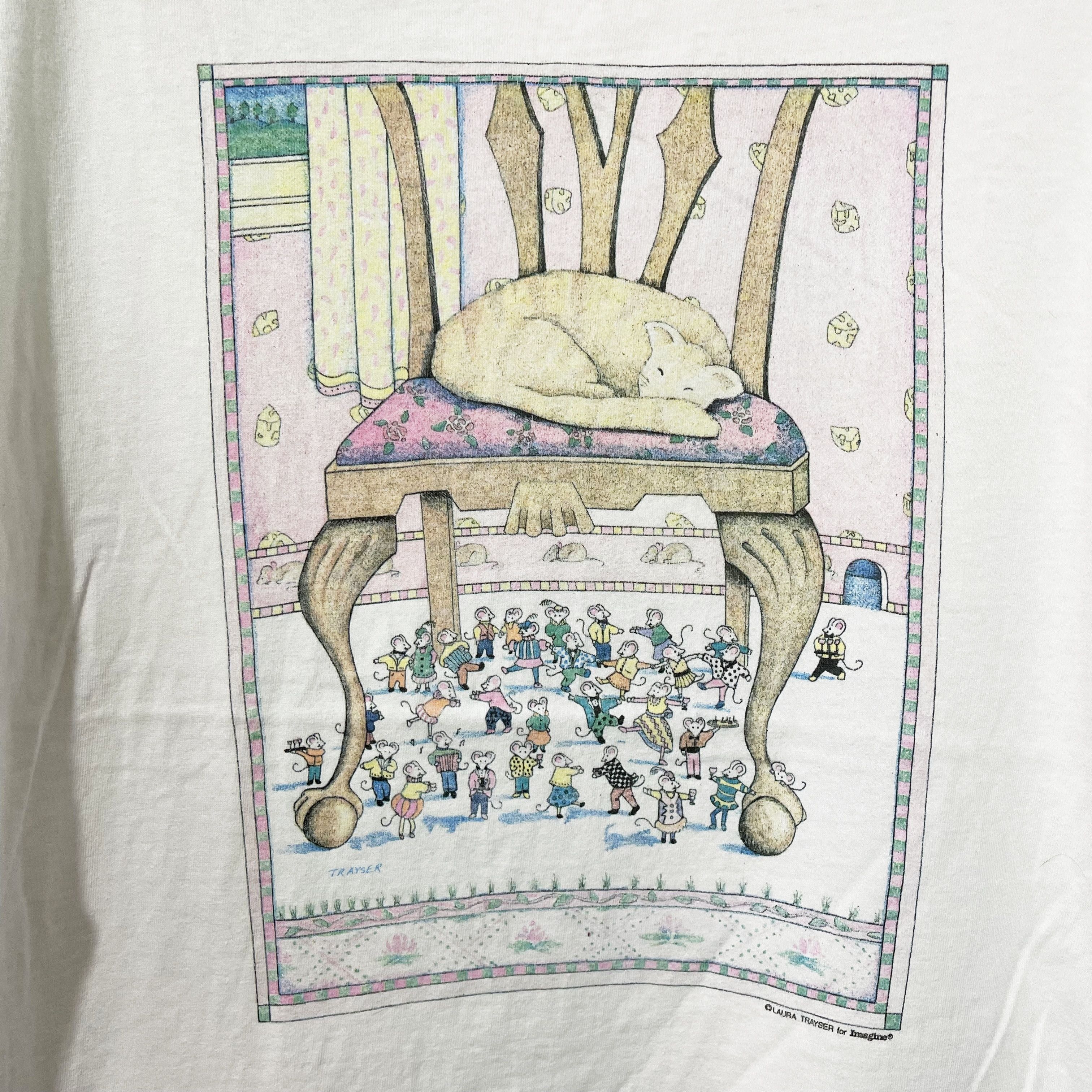 Vintage Vintage 90s Cat Laura Trayser Shirt Size US L / EU 52-54 / 3 - 2 Thumbnail