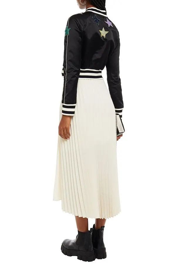Valentino o1y0226 Bomber Jacket in Black/White Size S / US 4 / IT 40 - 3 Thumbnail