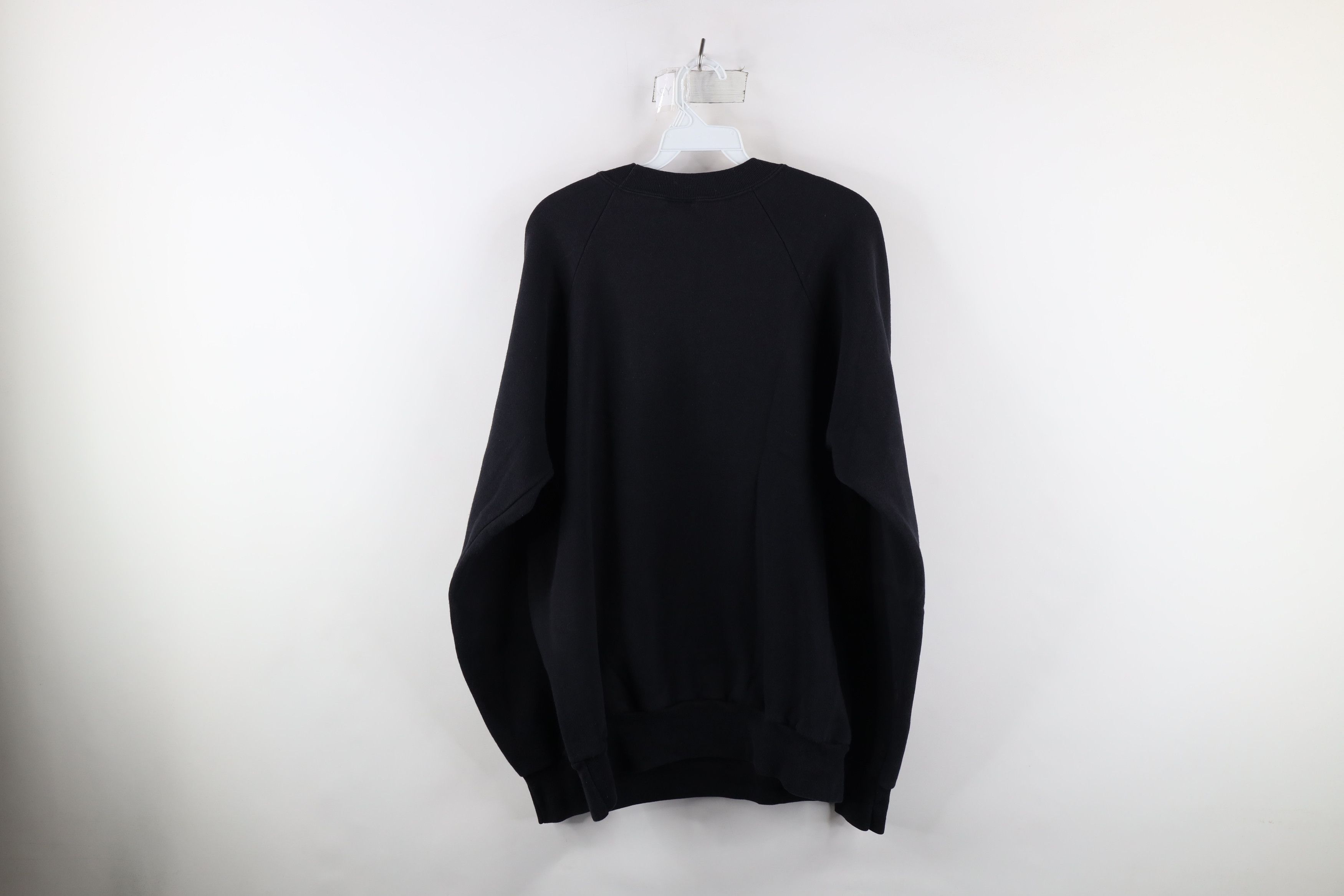 Vintage Vintage 90s Streetwear Heavyweight Sweatshirt Black USA Size US XL / EU 56 / 4 - 10 Thumbnail