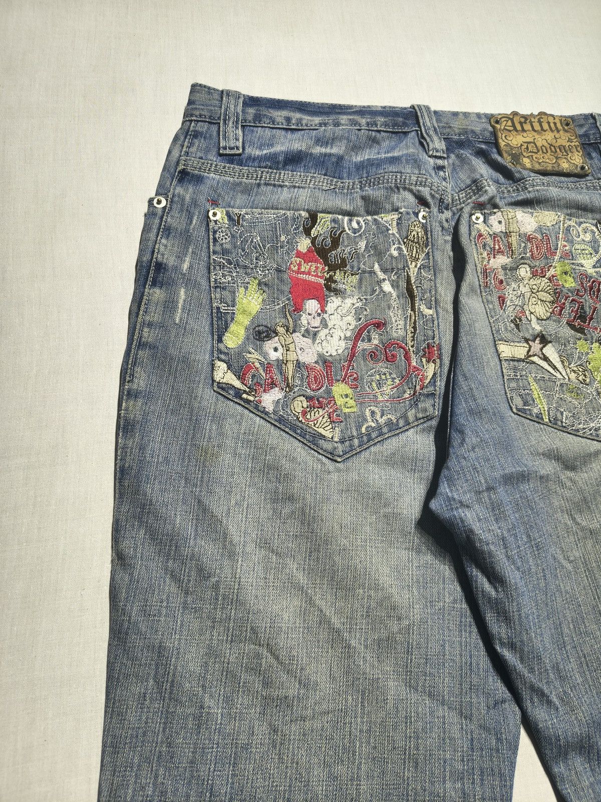 Artful Dodger Insane embroidered artful dodger jeans 🤯(038) Size US 30 / EU 46 - 4 Thumbnail