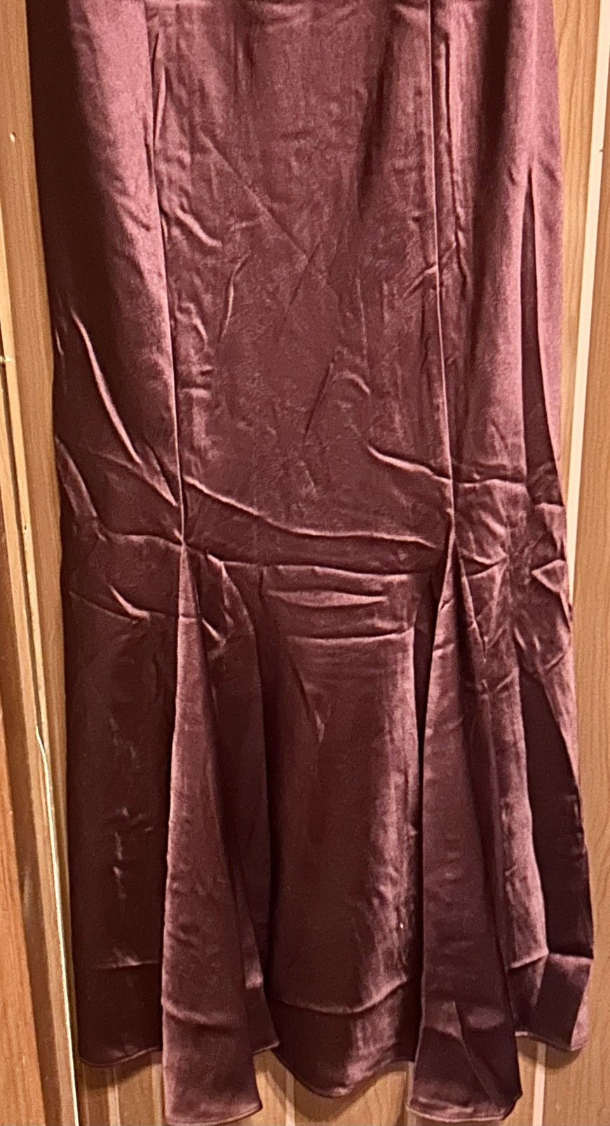 H&M H&M Burgundy Satin Slip Dress Size L / US 10 / IT 46 - 9 Thumbnail