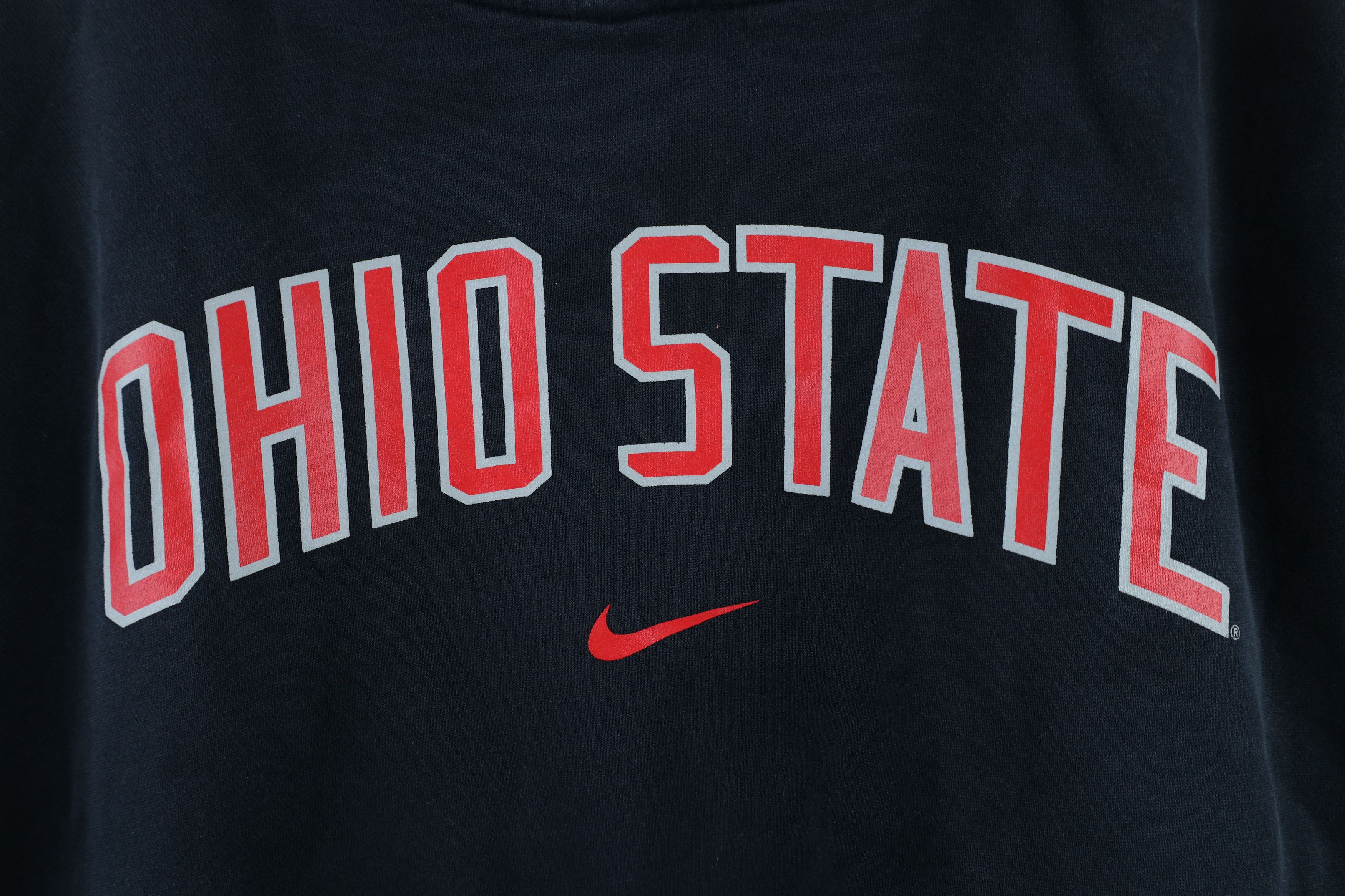 Nike × Vintage Vintage Nike Swoosh Ohio State University Hoodie Black Size US XXL / EU 58 / 5 - 4 Thumbnail