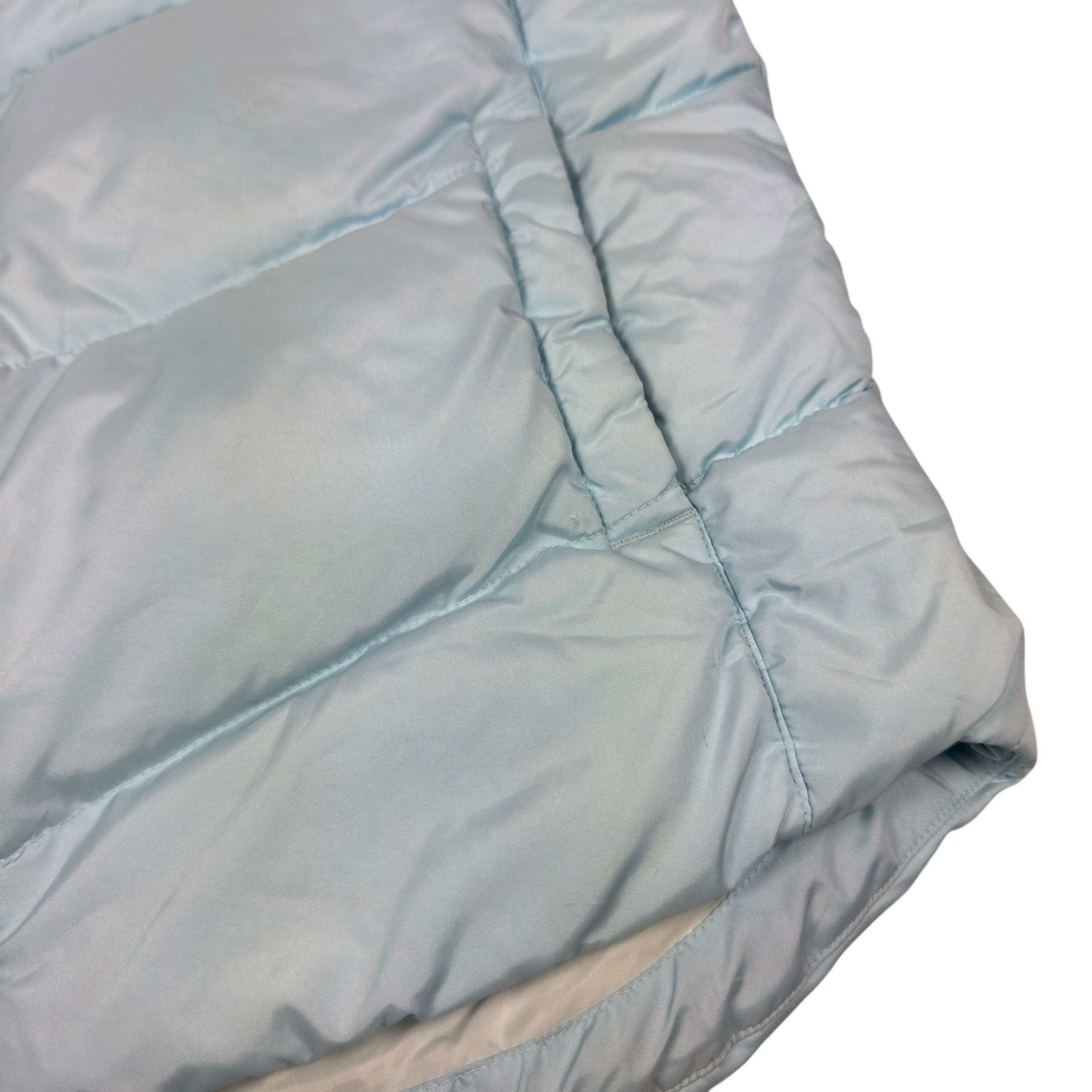 Nike × Vintage Nike Women's Sky Blue Solo Swoosh Full Zip Puffer Vest Large Size L / US 10 / IT 46 - 5 Thumbnail