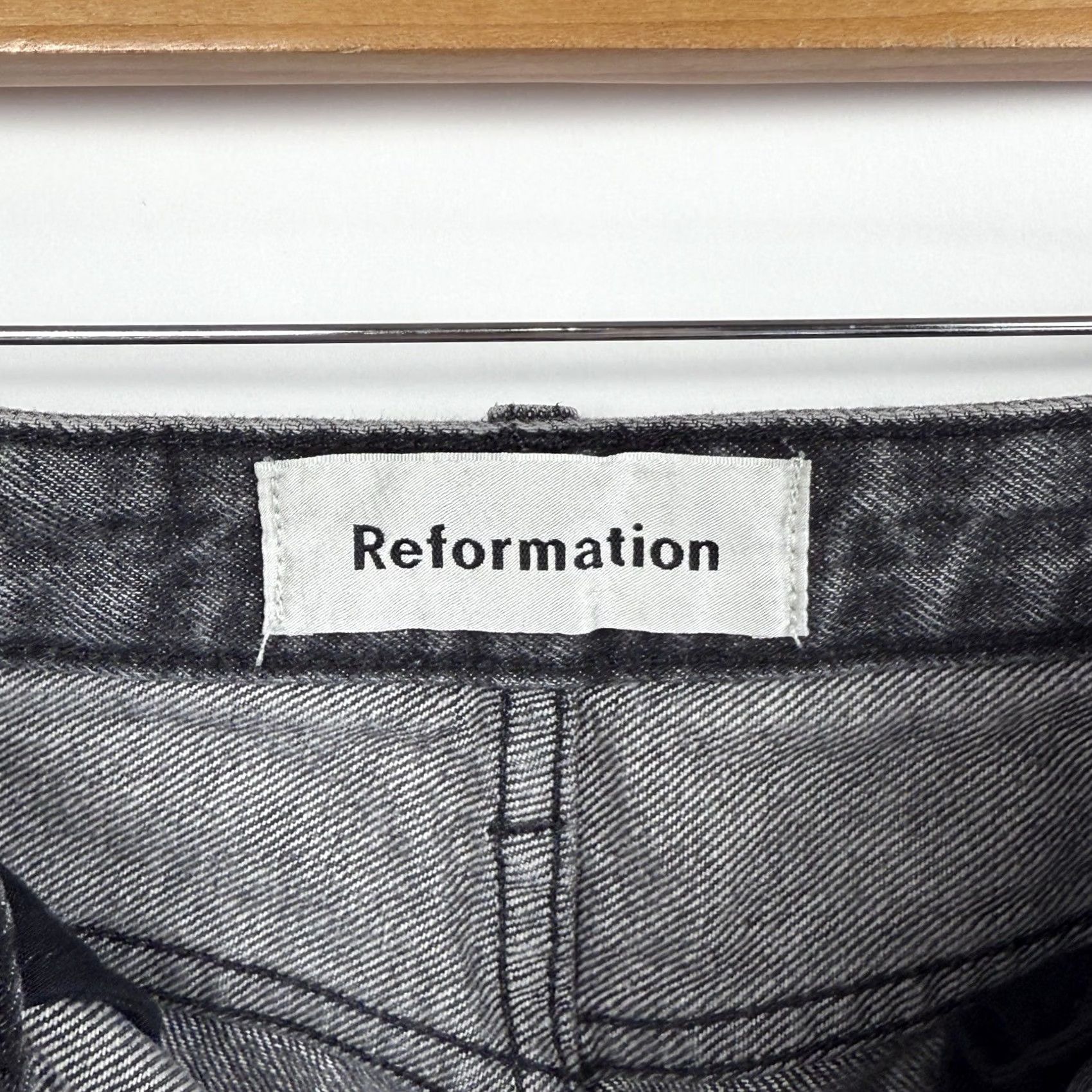 Reformation Reformation Jeans Womens 26 Zip Up High Rise Skinny Leg Black Surplus Denim 29 Inseam Boys Girls Mens Womens Size 26" / US 2 / IT 38 - 3 Thumbnail