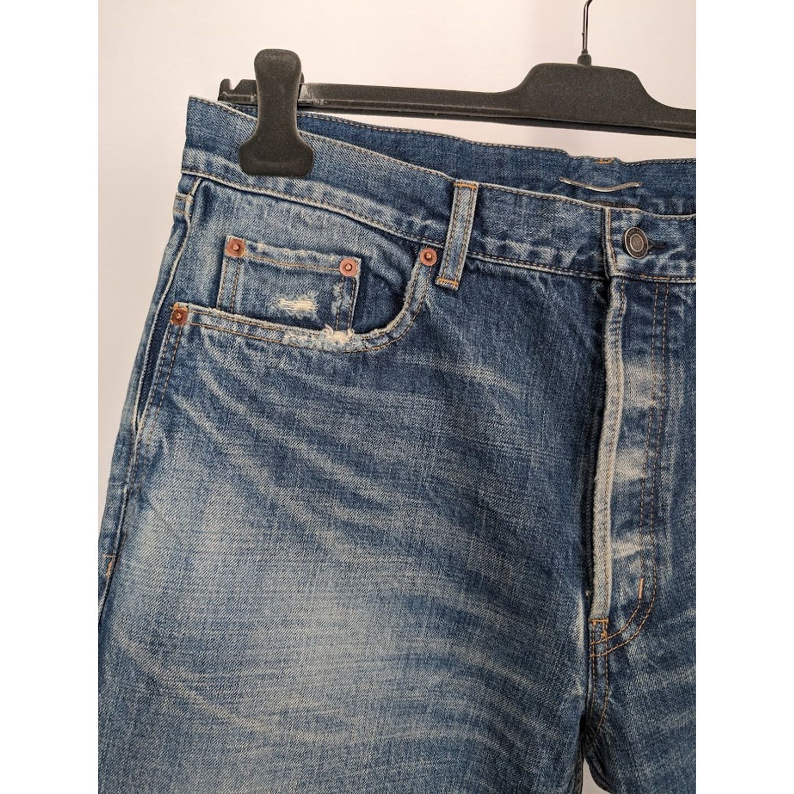 Saint Laurent Paris o1rshd1 Denim Jeans in Blue Size US 34 / EU 50 - 5 Thumbnail