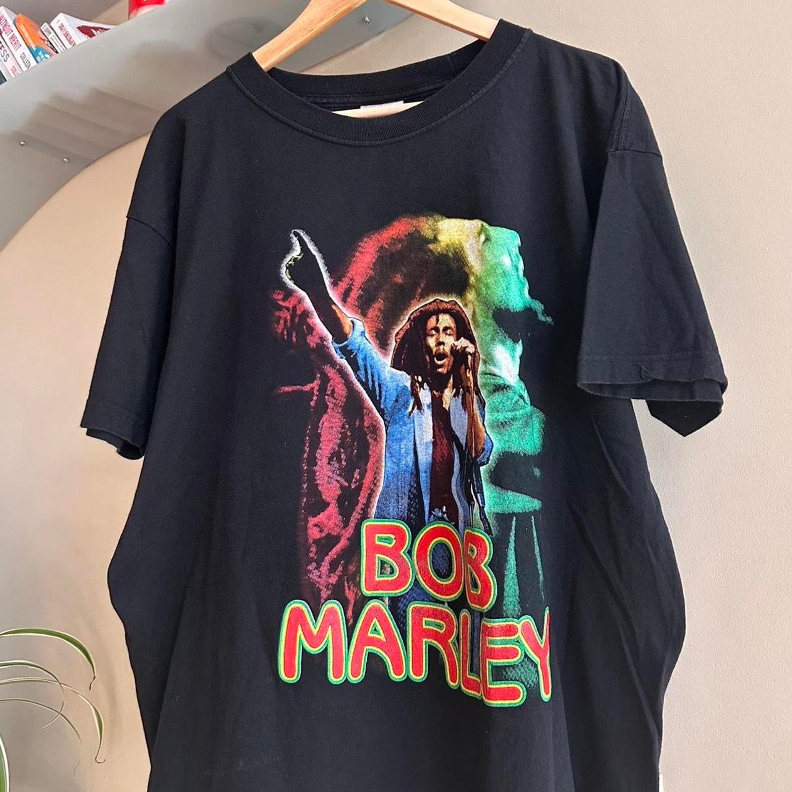 Band Tees × Vintage Vintage Bob Marley Rap Tee Size US XL / EU 56 / 4 - 2 Thumbnail