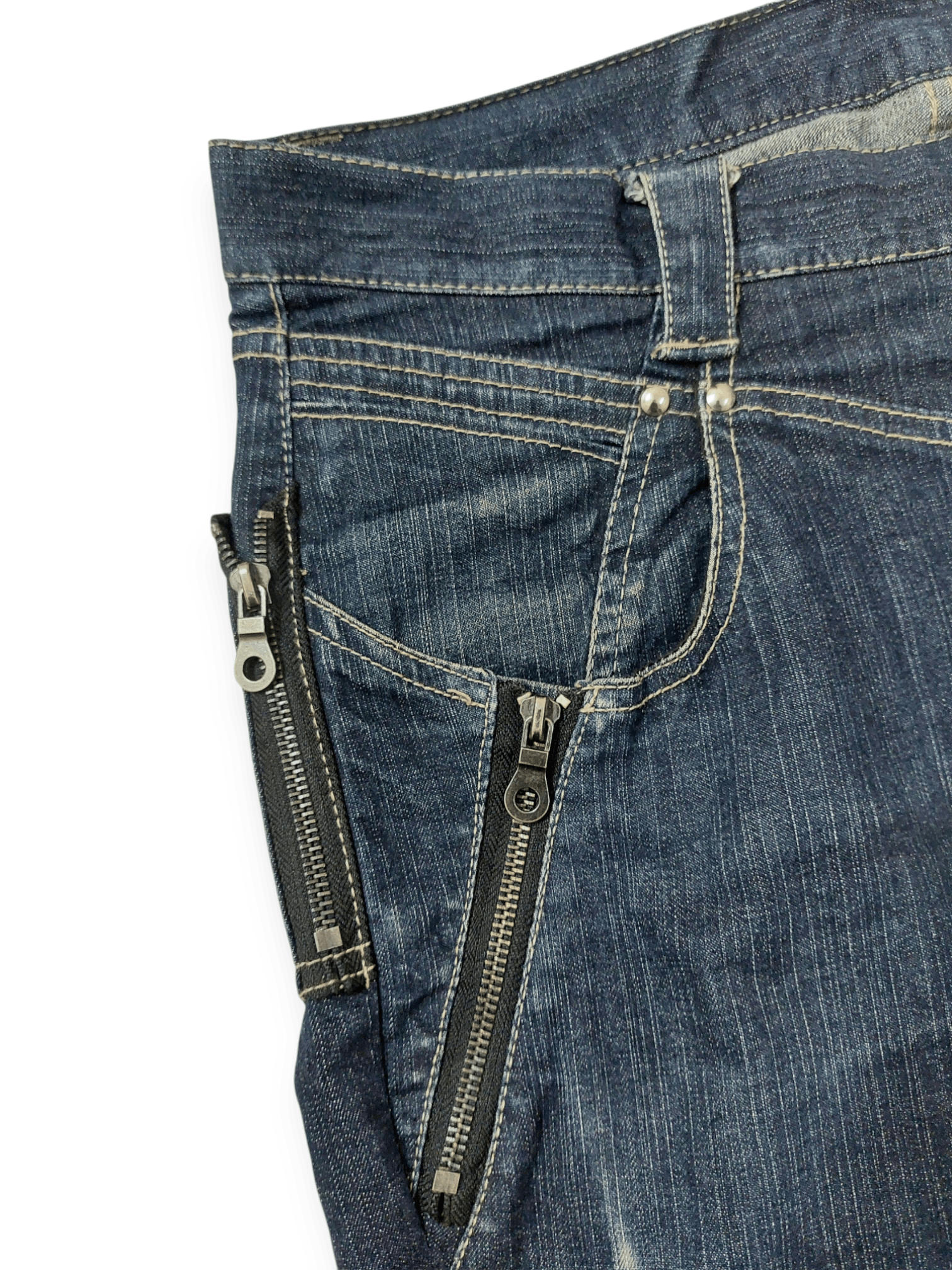 semanticdesign 💥Semantic Design Multi Zipped Punk Jeans Denim Size US 34 / EU 50 - 13 Thumbnail