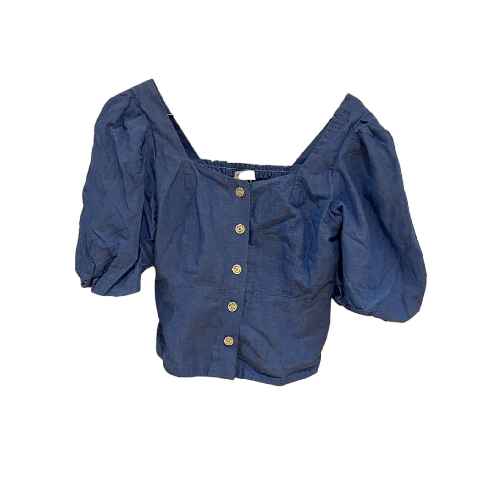Sandro Sandro Top Sandro Puff Sleeved Shirt Size S / US 4 / IT 40 - 3 Thumbnail