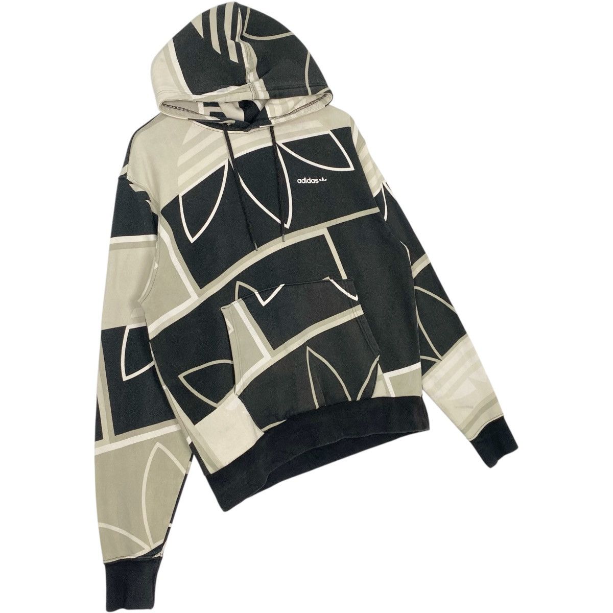 Vintage Vintage Adidas Hoodie Sweater All Over Print Big Logo Size M Size US M / EU 48-50 / 2 - 3 Thumbnail