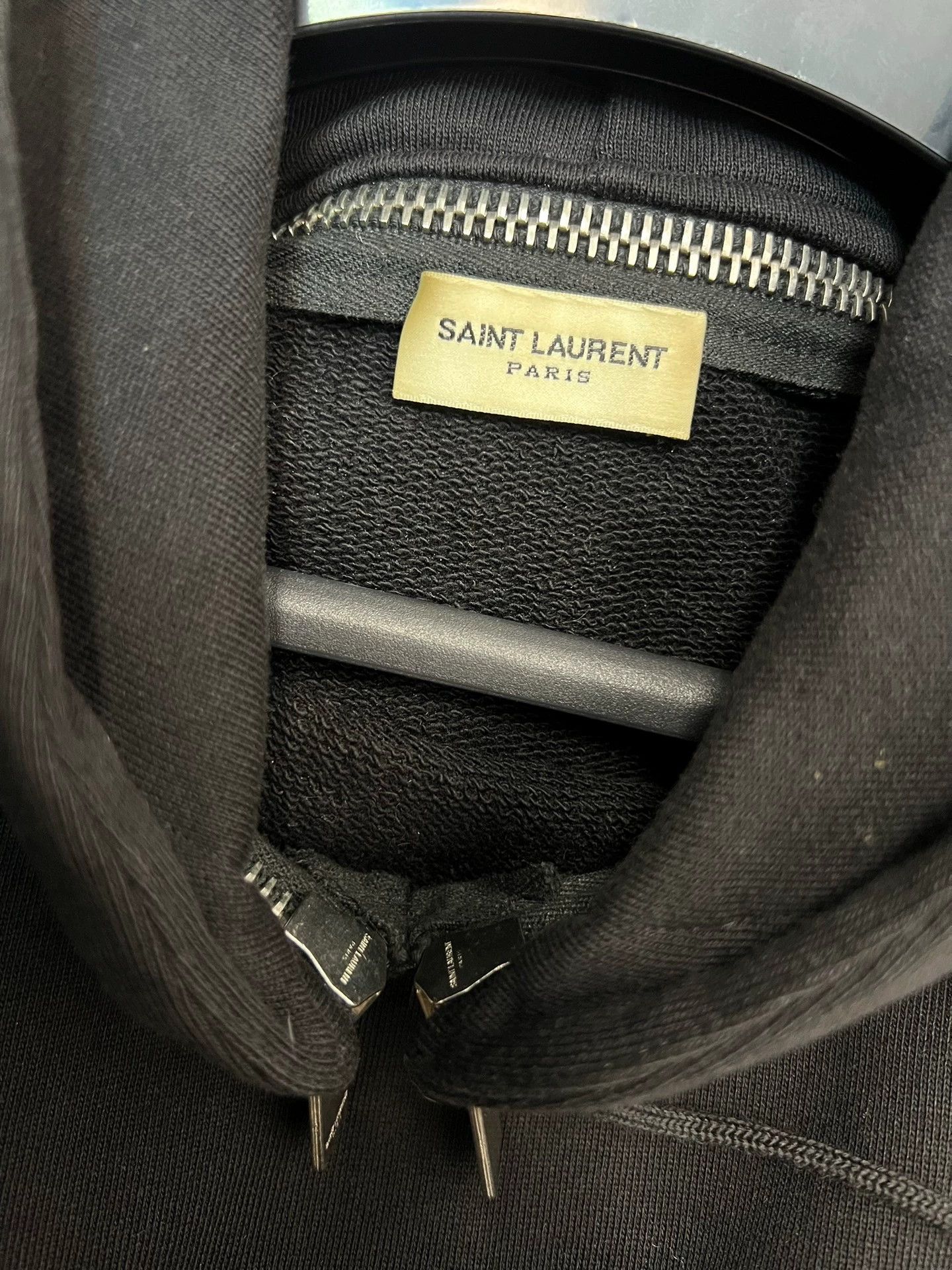 Saint Laurent Paris Authentic Saint Laurent slpblack zip-up hooded sweatshirt Size US L / EU 52-54 / 3 - 4 Thumbnail