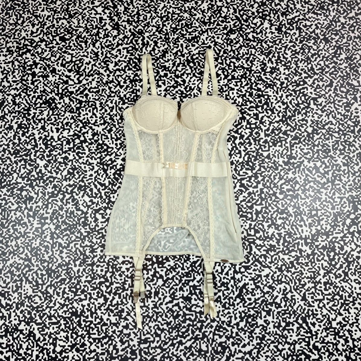 Vintage Vintage Y2K Retro Sexy Mesh Corset Tank Top 90s Style Size M / US 6-8 / IT 42-44 - 4 Thumbnail