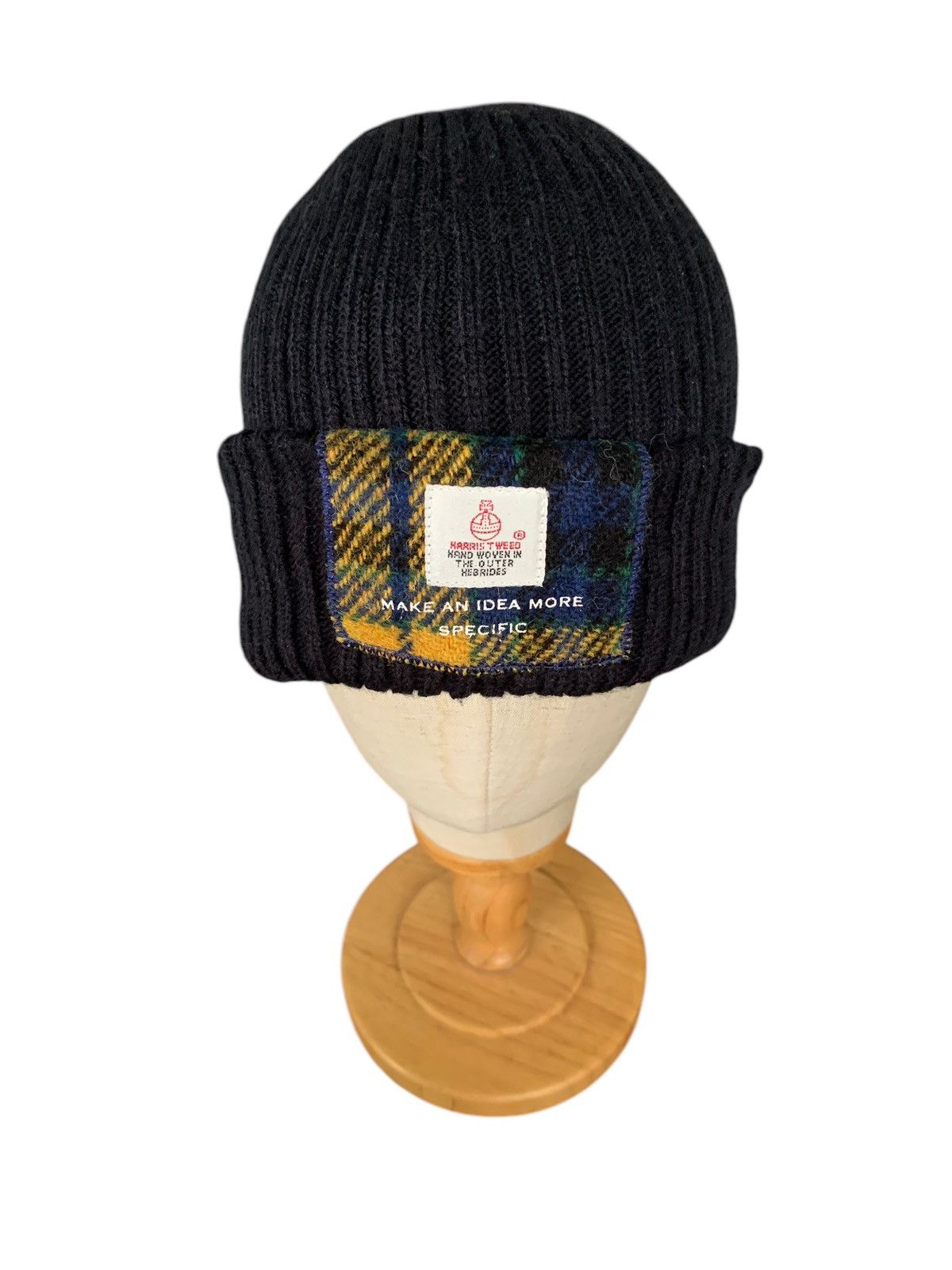 Japanese Brand × Kapital × Vintage HARRIS TWEED KNITTED WINTER SESIONS BEANIE HATS Size ONE SIZE - 2 Thumbnail