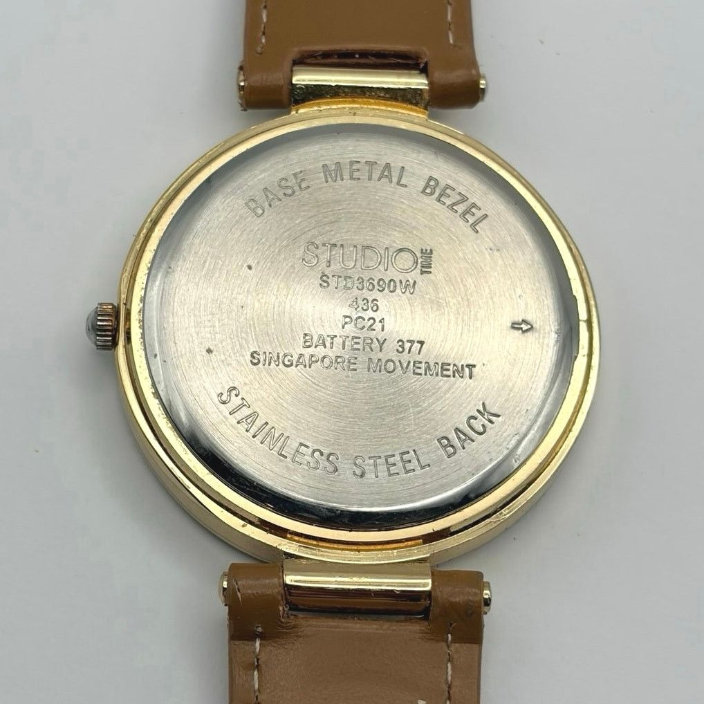 Other Gold & Brown Studio Time Watch Size ONE SIZE - 7 Thumbnail