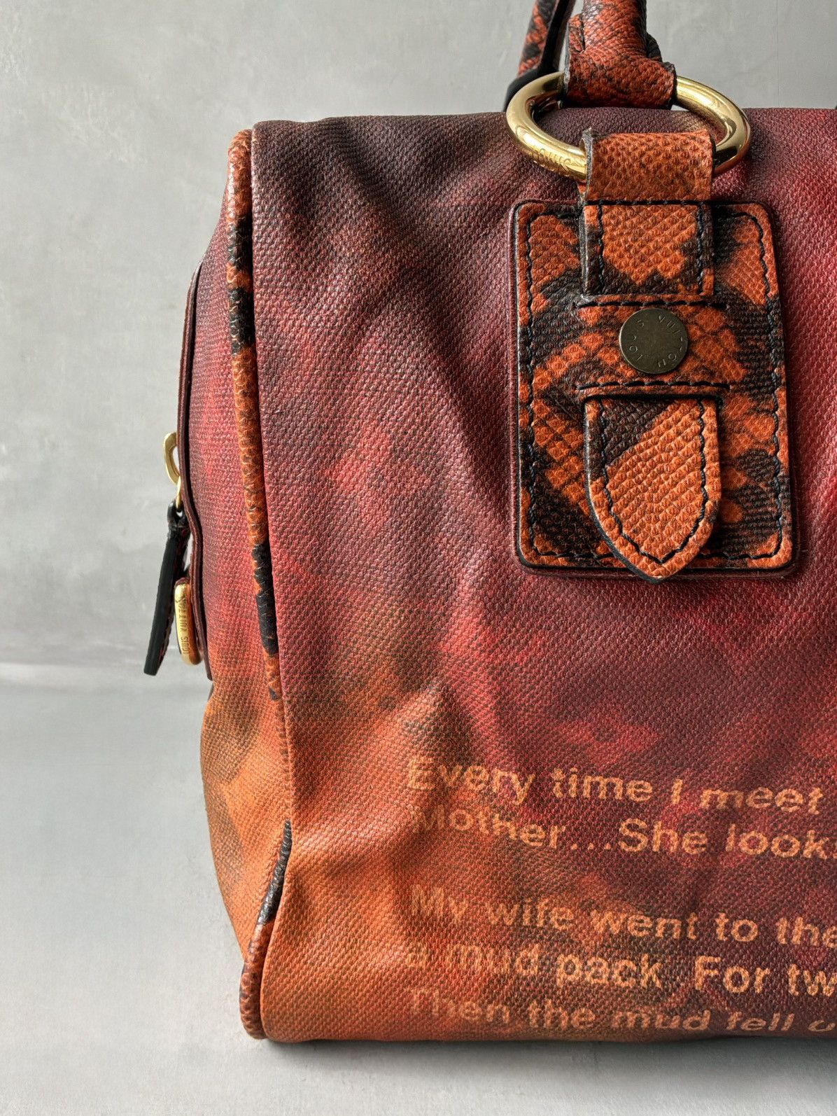 Louis Vuitton Louis Vuitton x Richard Prince - Red Mono/Snakeskin Handbag Size ONE SIZE - 5 Thumbnail