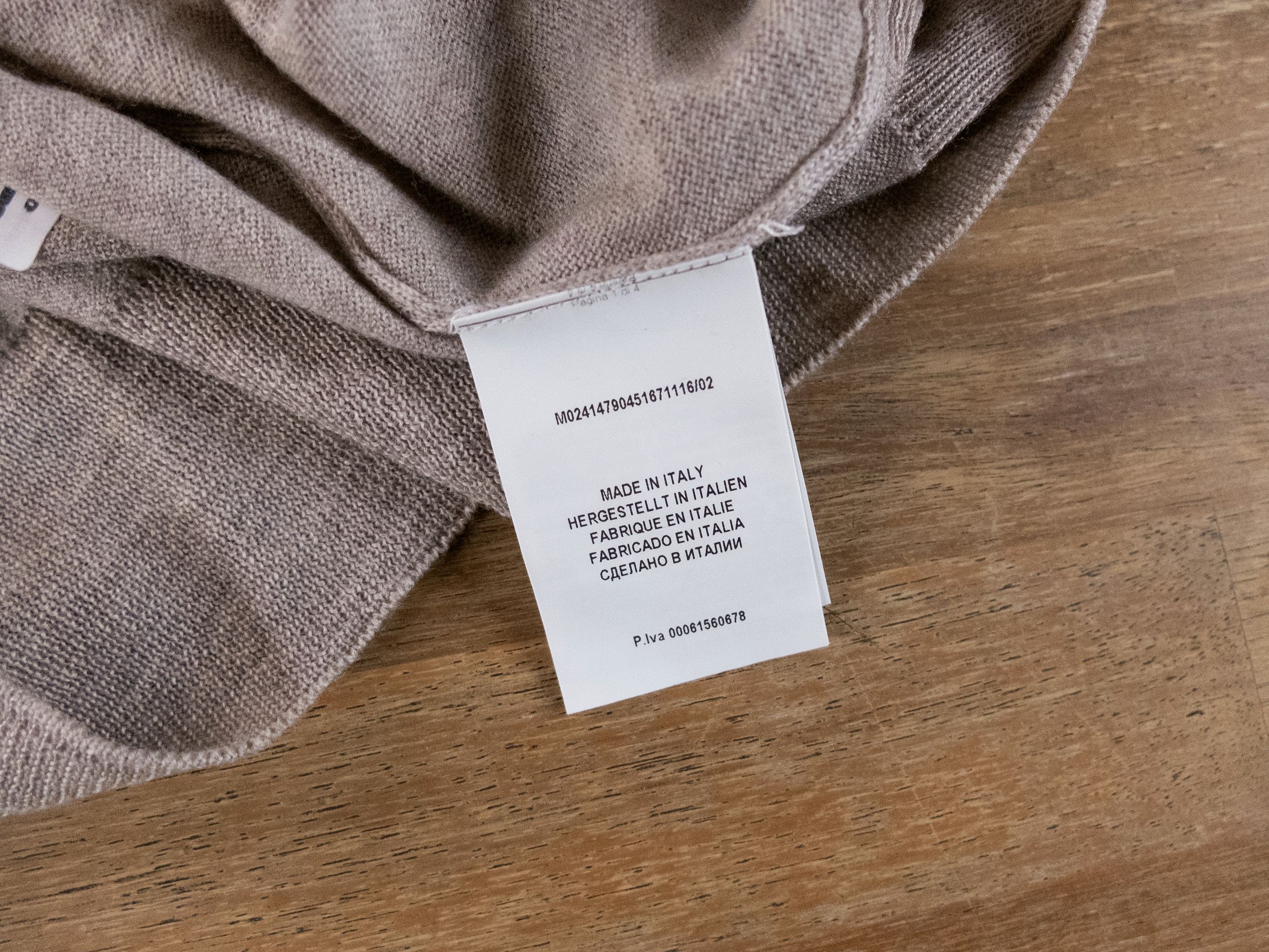 Gran Sasso GRAN SASSO beige crewneck wool sweater Size 56 / 3XL Size US XXL / EU 58 / 5 - 4 Thumbnail