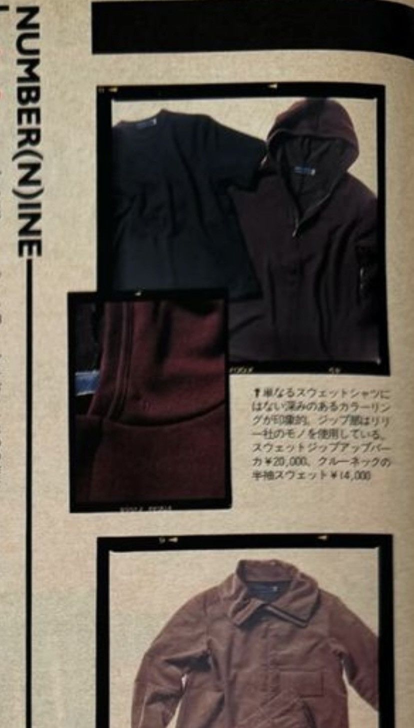 Number (N)ine AW98 Blue tag Wool Zipper raglan Paneled Sleeve hoodie Size US M / EU 48-50 / 2 - 18 Thumbnail