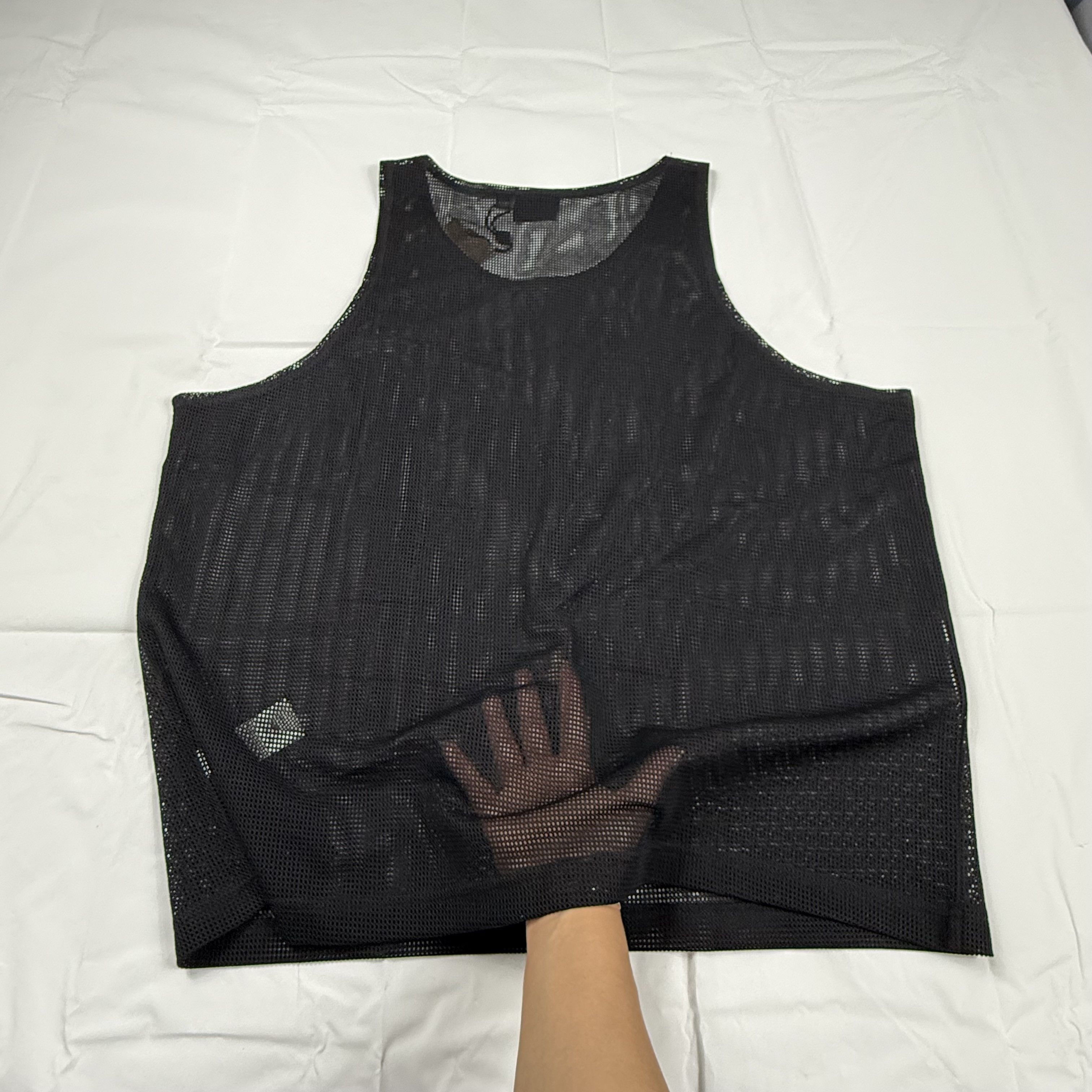 DENIM TEARS × Stussy Stussy x Denim Tears DT Mesh Tank Top Black Graphic Size US L / EU 52-54 / 3 - 12 Thumbnail