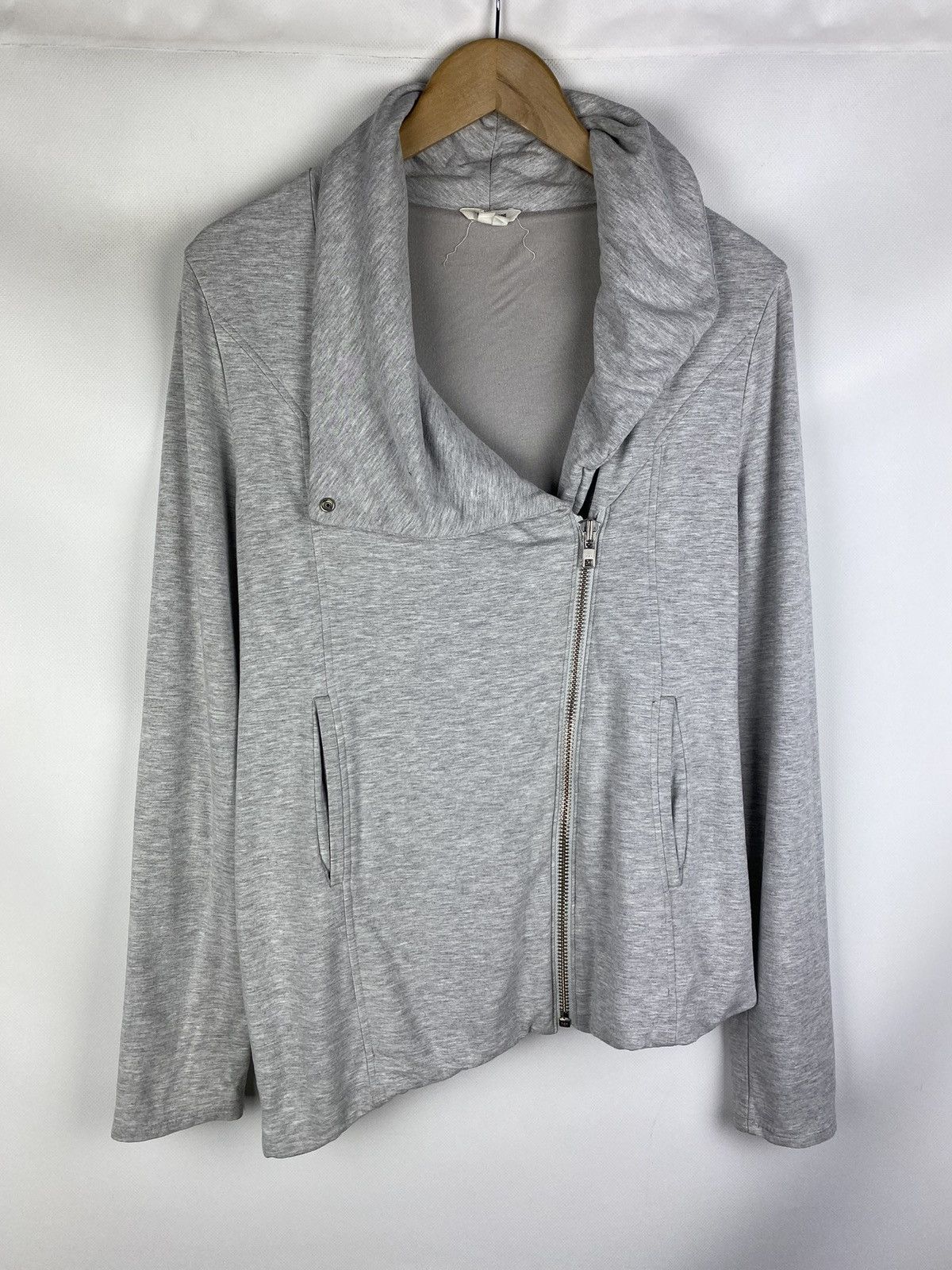 Helmut Lang Helmut Lang ladies full zip avant-garde assymetrical jacket Size L / US 10 / IT 46 - 1 Thumbnail