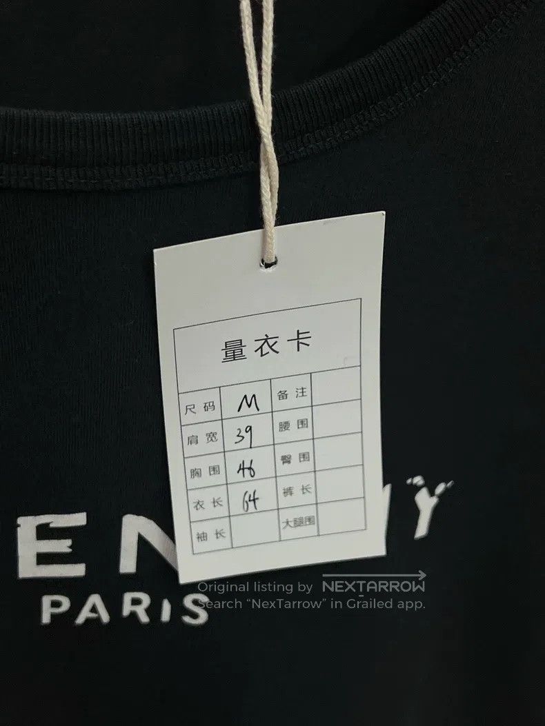 Givenchy Givenchy BW7060-3Z0Y-001, black destroyed logo short-sleev Size US M / EU 48-50 / 2 - 2 Thumbnail
