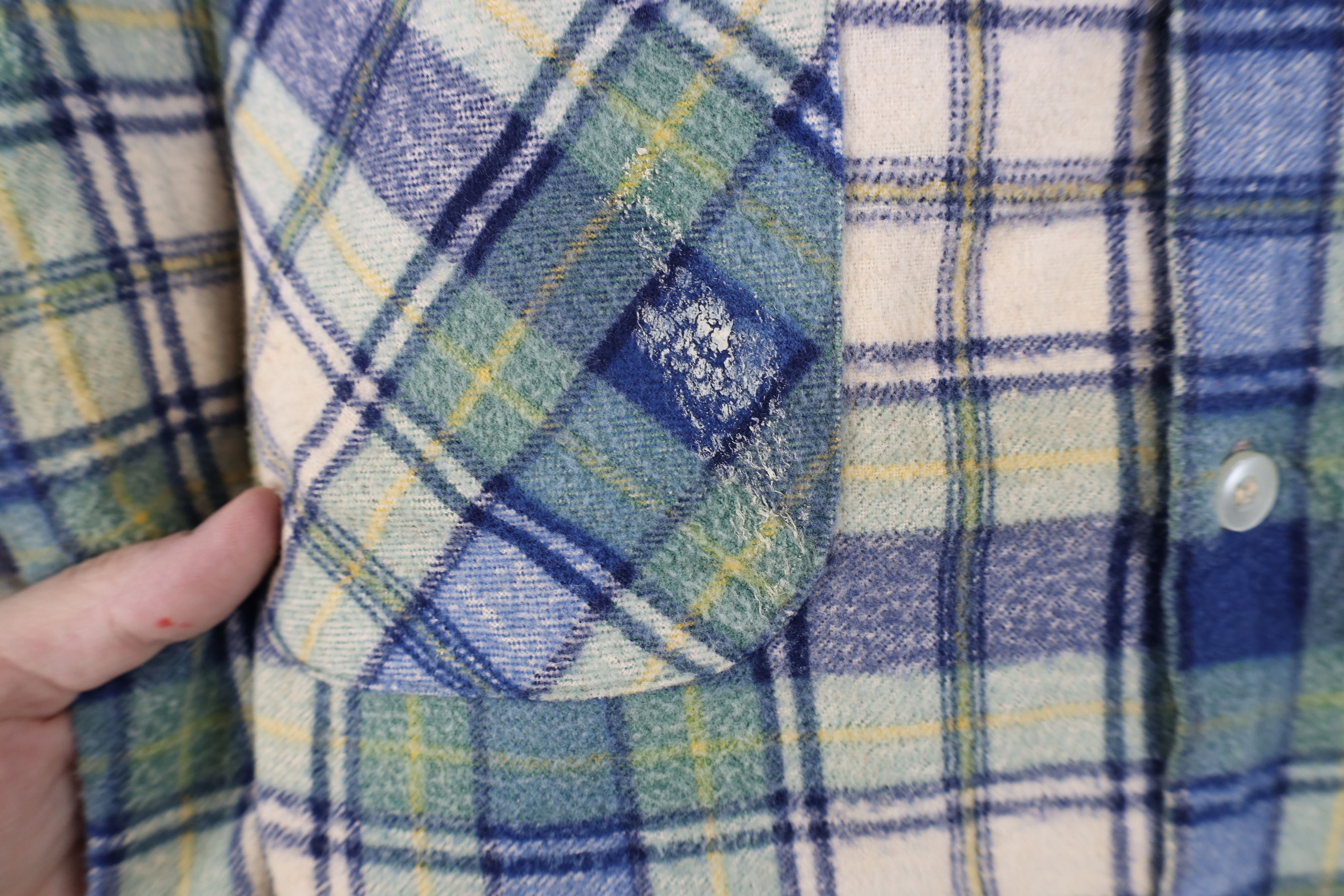 Vintage Vintage 70s Streetwear Flannel Collared Button Shirt Plaid Size US S / EU 44-46 / 1 - 5 Thumbnail