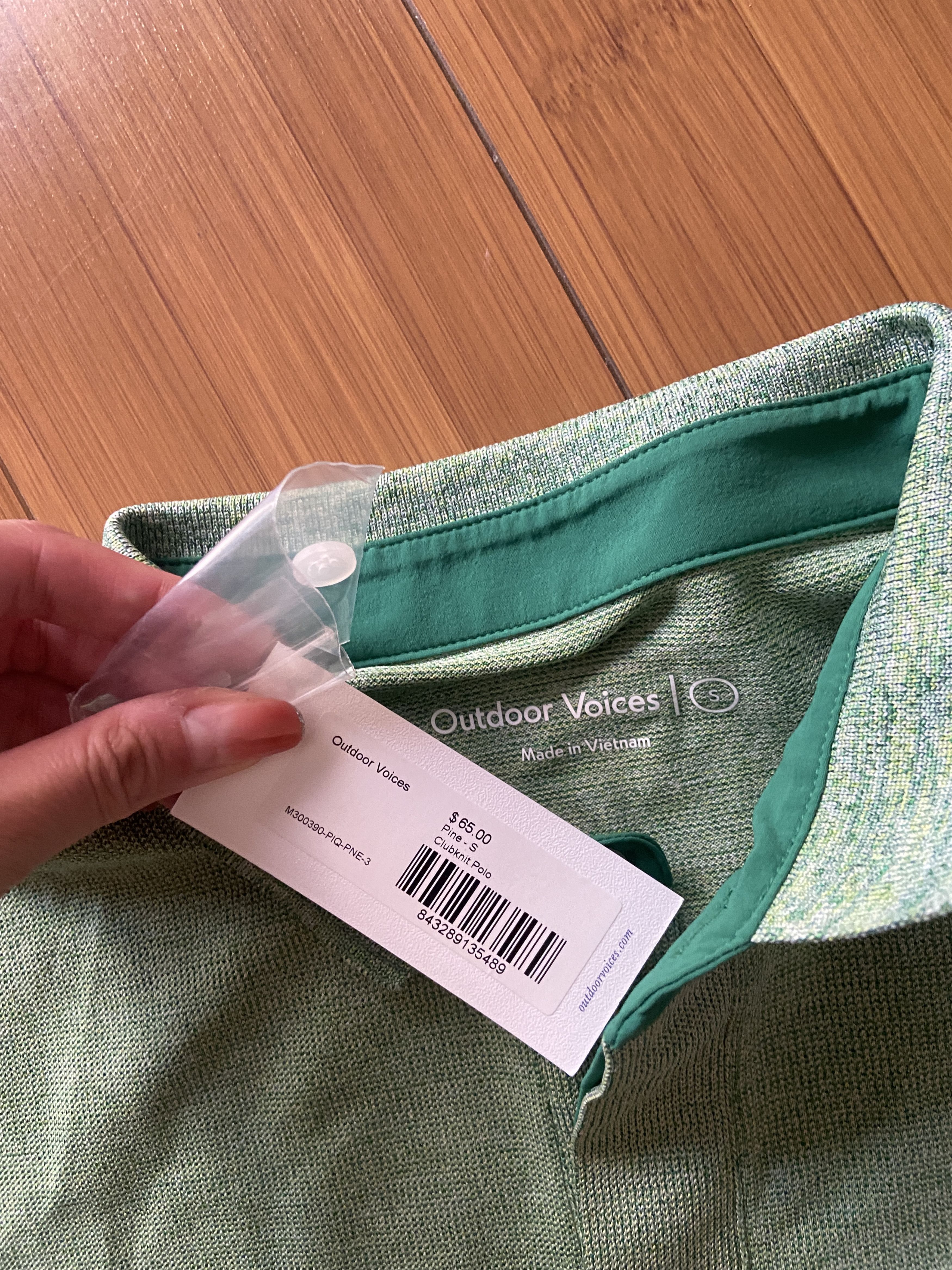 Outdoor Voices Outdoor Voices Green Polo Golf Casual Active Shirt Mens S Size US S / EU 44-46 / 1 - 4 Thumbnail