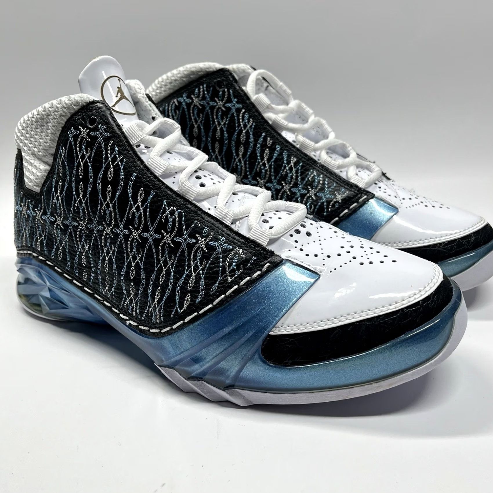 Nike Nike Air Jordan 23 Sneaker Mens 8.5 Black University Blue-White Leather Mid Top 2008 Size US 9 / EU 42 - 3 Thumbnail