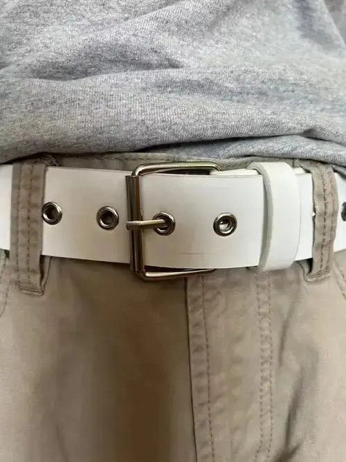 Japanese Brand Star Studded Belt (white) Size ONE SIZE - 4 Thumbnail