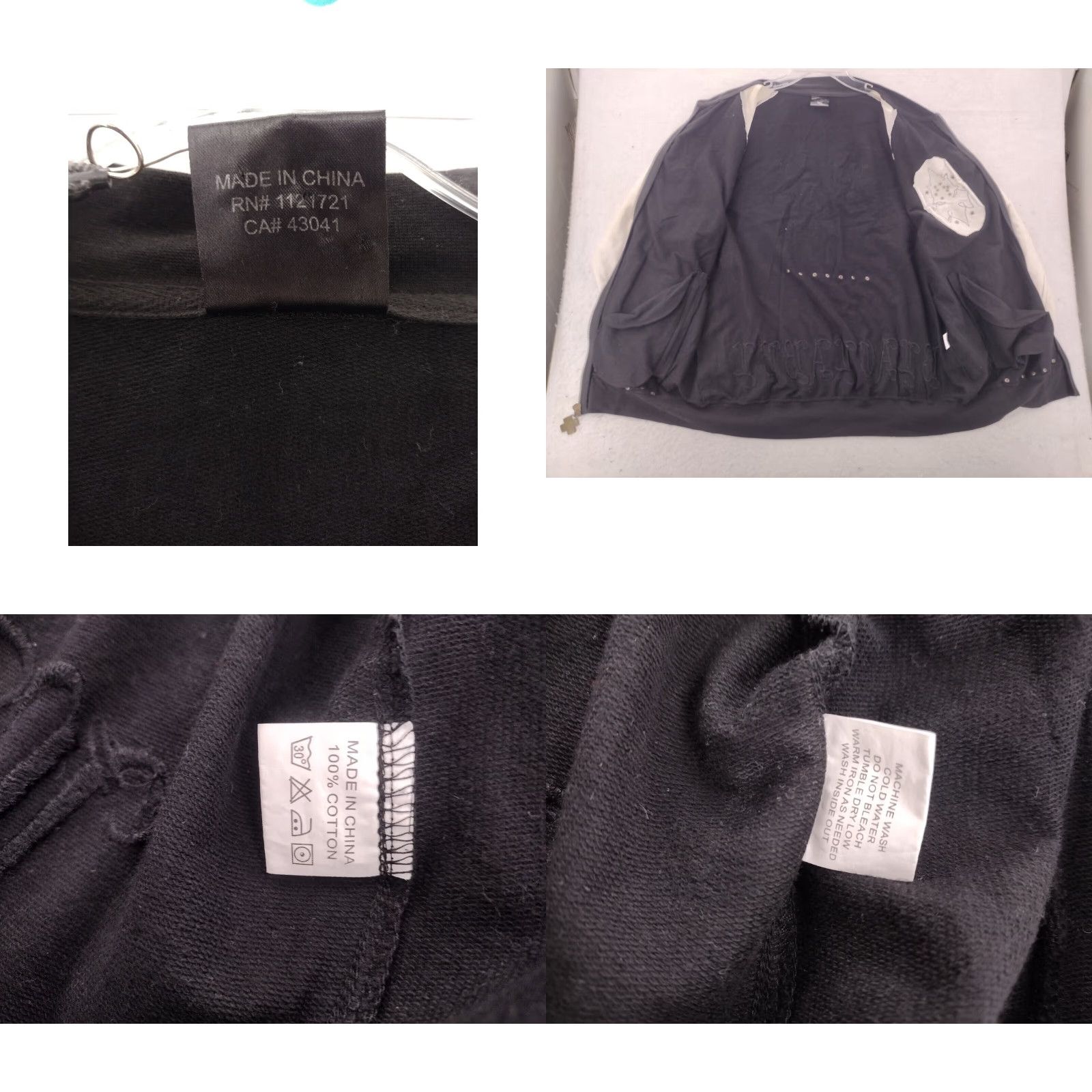 Vintage Black Label Bomber Jacket Mens 2XL Full Zip Black Softshell "Hell Has Three Gates" Size US XXL / EU 58 / 5 - 8 Thumbnail