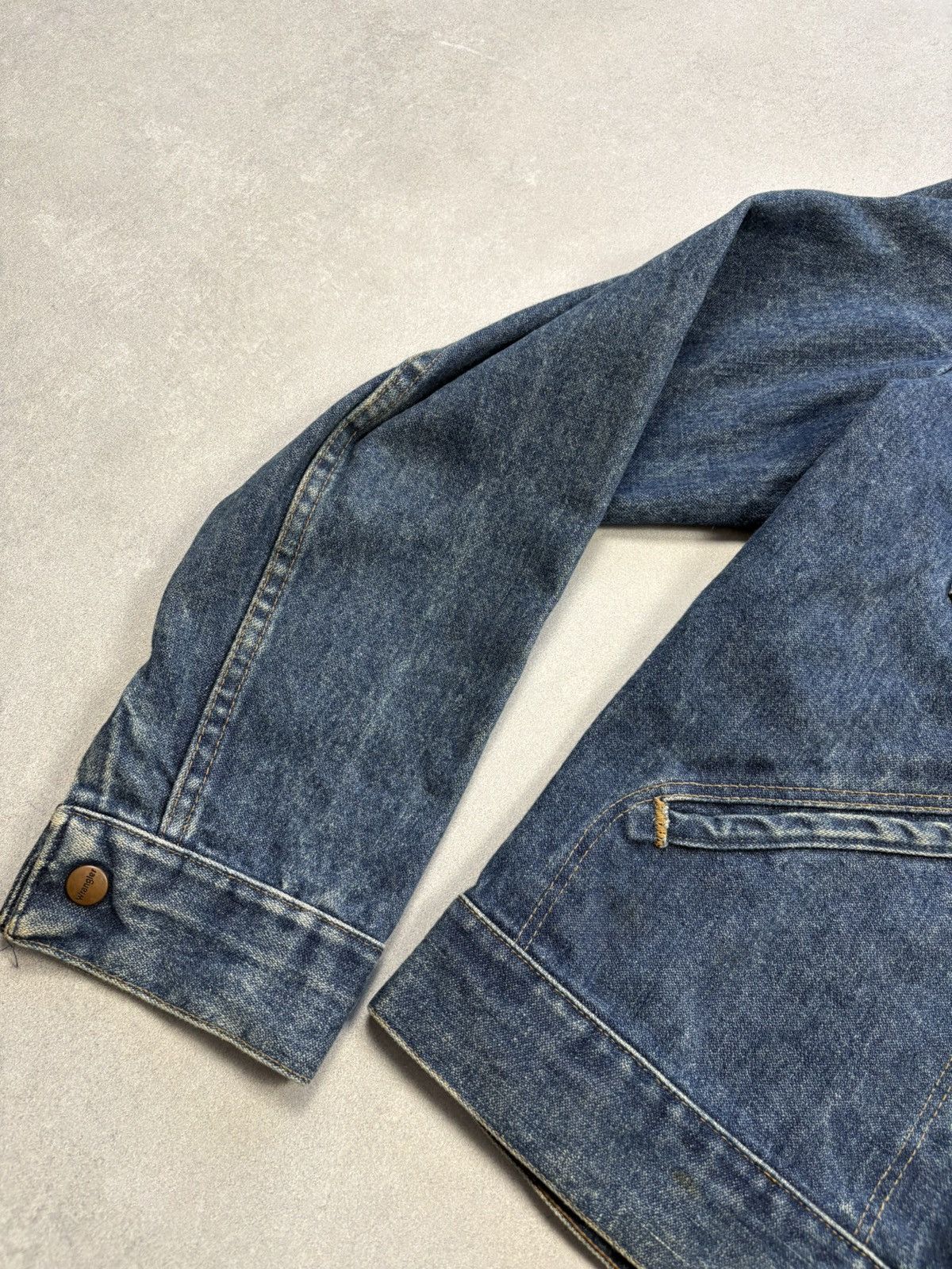 Wrangler Vintage Wrangler Denim Jacket Made in Malta 70s 80s Tracker Size US M / EU 48-50 / 2 - 3 Thumbnail