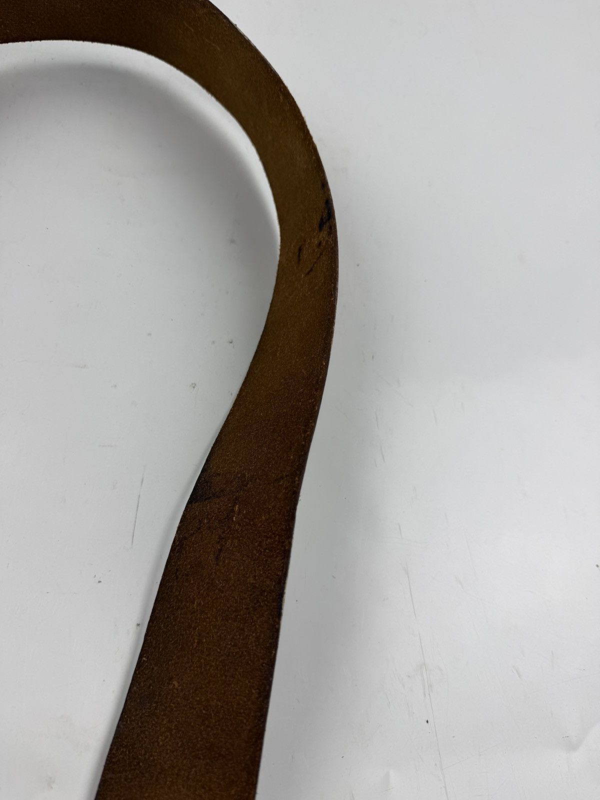 Japanese Brand rare design vintage style painted leather belt tc43 Size 36 - 11 Thumbnail
