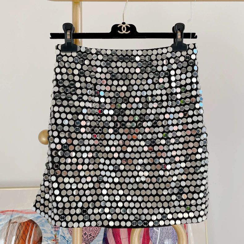 Dior Dior Sequined skirt Size 25" / US 0 / IT 36 - 1 Thumbnail