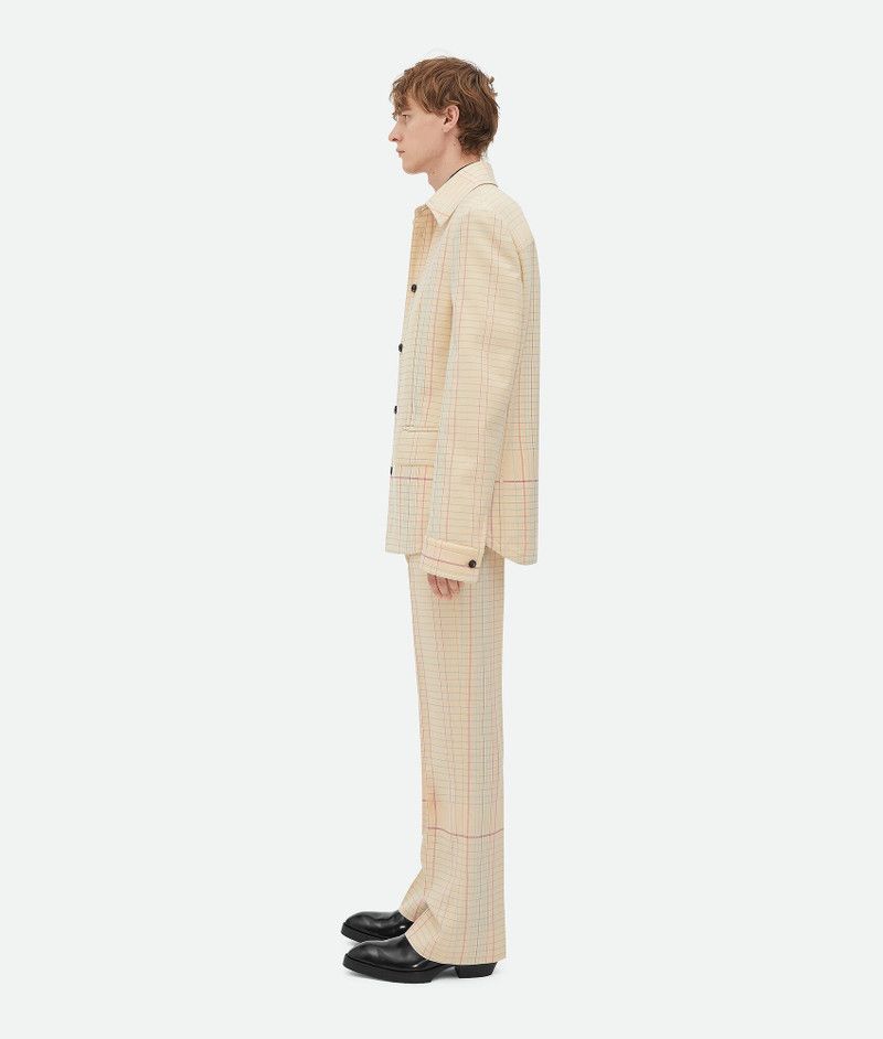 Bottega Veneta o1s1rm0326 Notebook Wool Twill Jacket in Multicolor Size US L / EU 52-54 / 3 - 2 Thumbnail