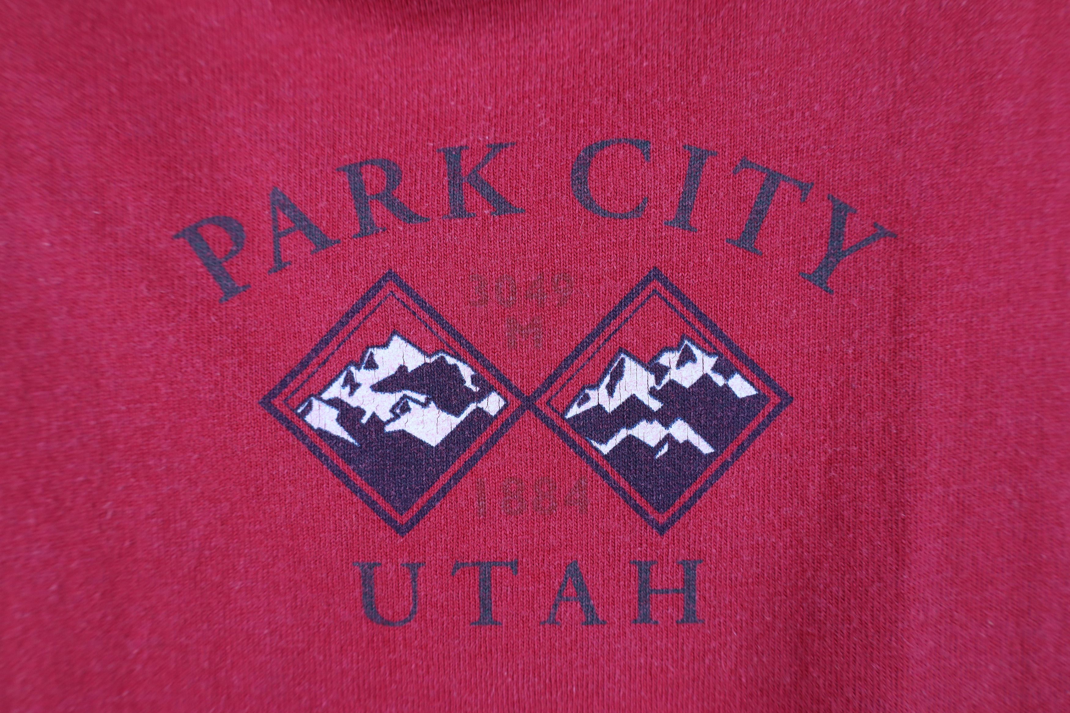 Vintage Vintage 90s Utah Jupiter Bowl Long Sleeve T-Shirt Red USA Size US XL / EU 56 / 4 - 4 Thumbnail
