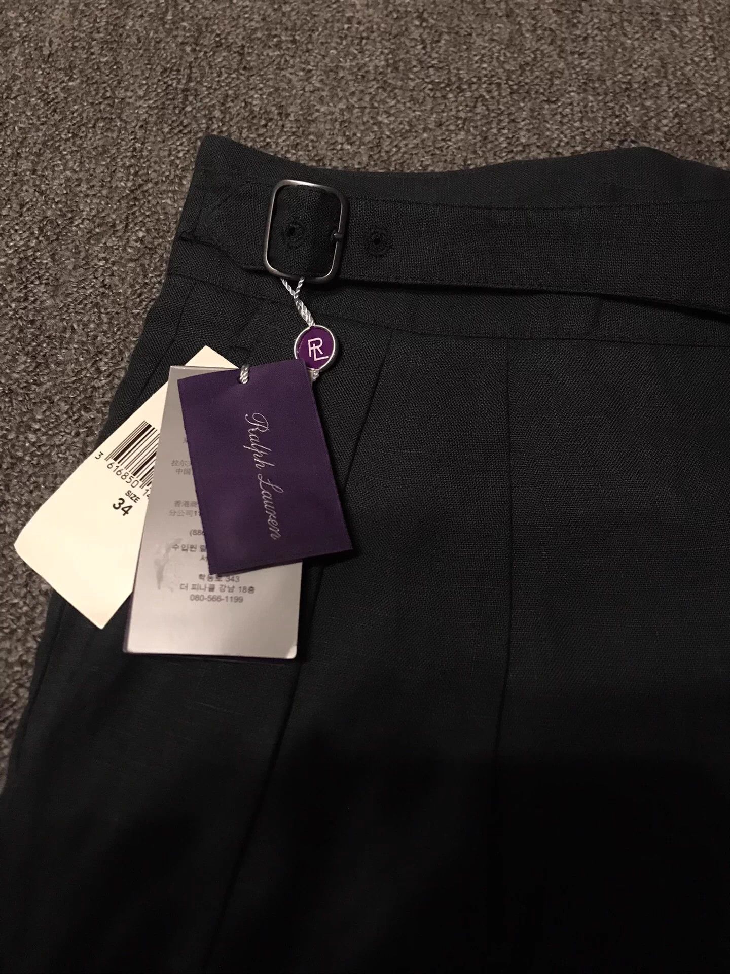 Polo Ralph Lauren Ralph Lauren Purple Label Linen Shorts 34 Emerald Size US 34 / EU 50 - 2 Thumbnail