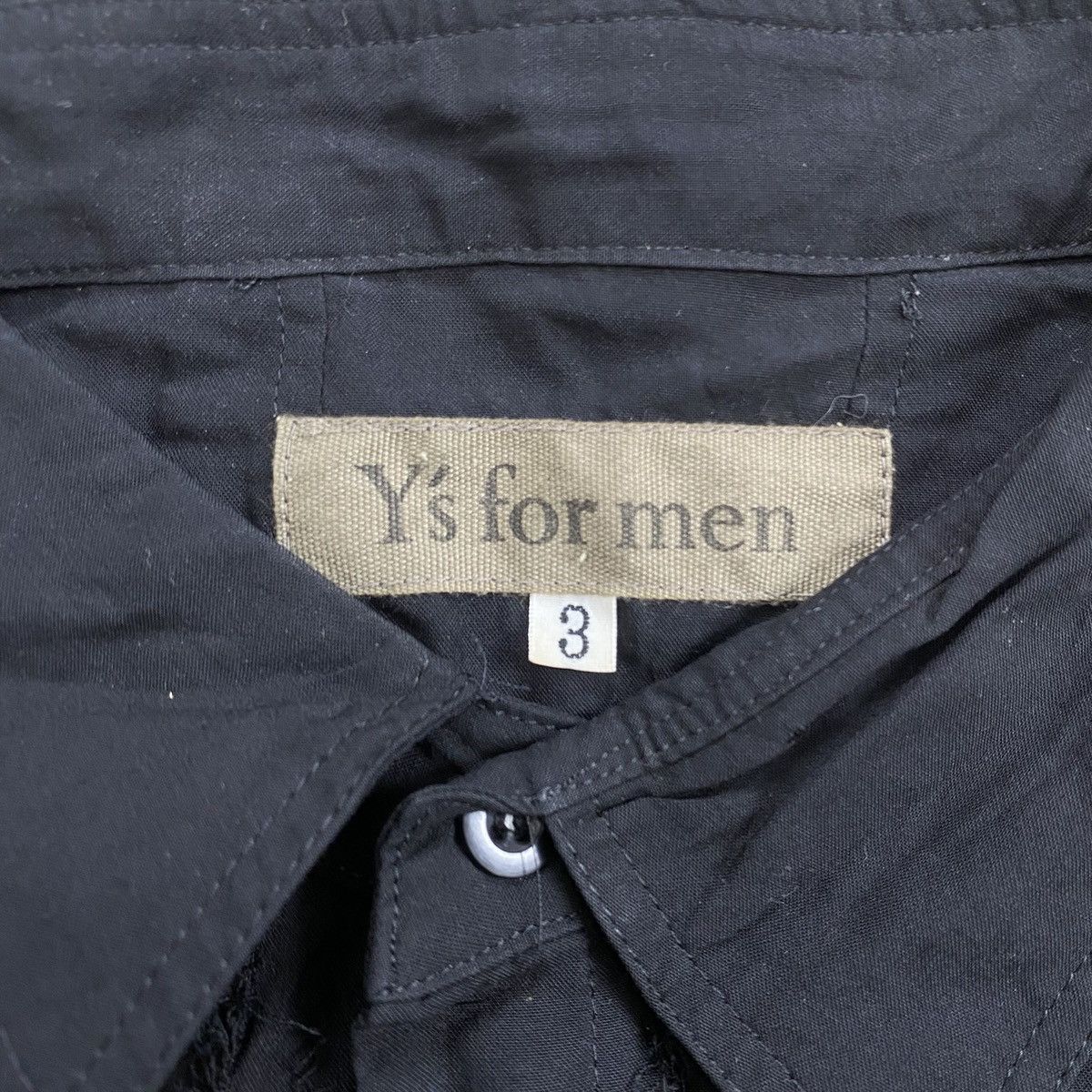 Yohji Yamamoto Archive Y’S For Men Yohji Yamamoto Black Long Shirt Designer Size US S / EU 44-46 / 1 - 6 Thumbnail