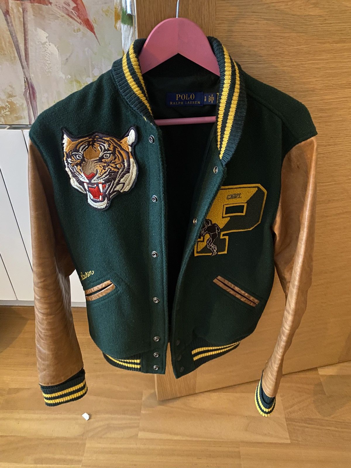 Ralph Lauren Varsity Leather Jacket Size US S / EU 44-46 / 1 - 1 Thumbnail