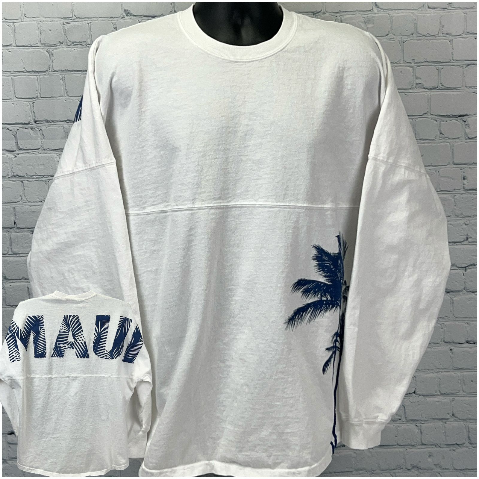 Other Maui Hawaii Spirit Jersey T Shirt Palm Tree Beach White L Size US L / EU 52-54 / 3 - 1 Thumbnail