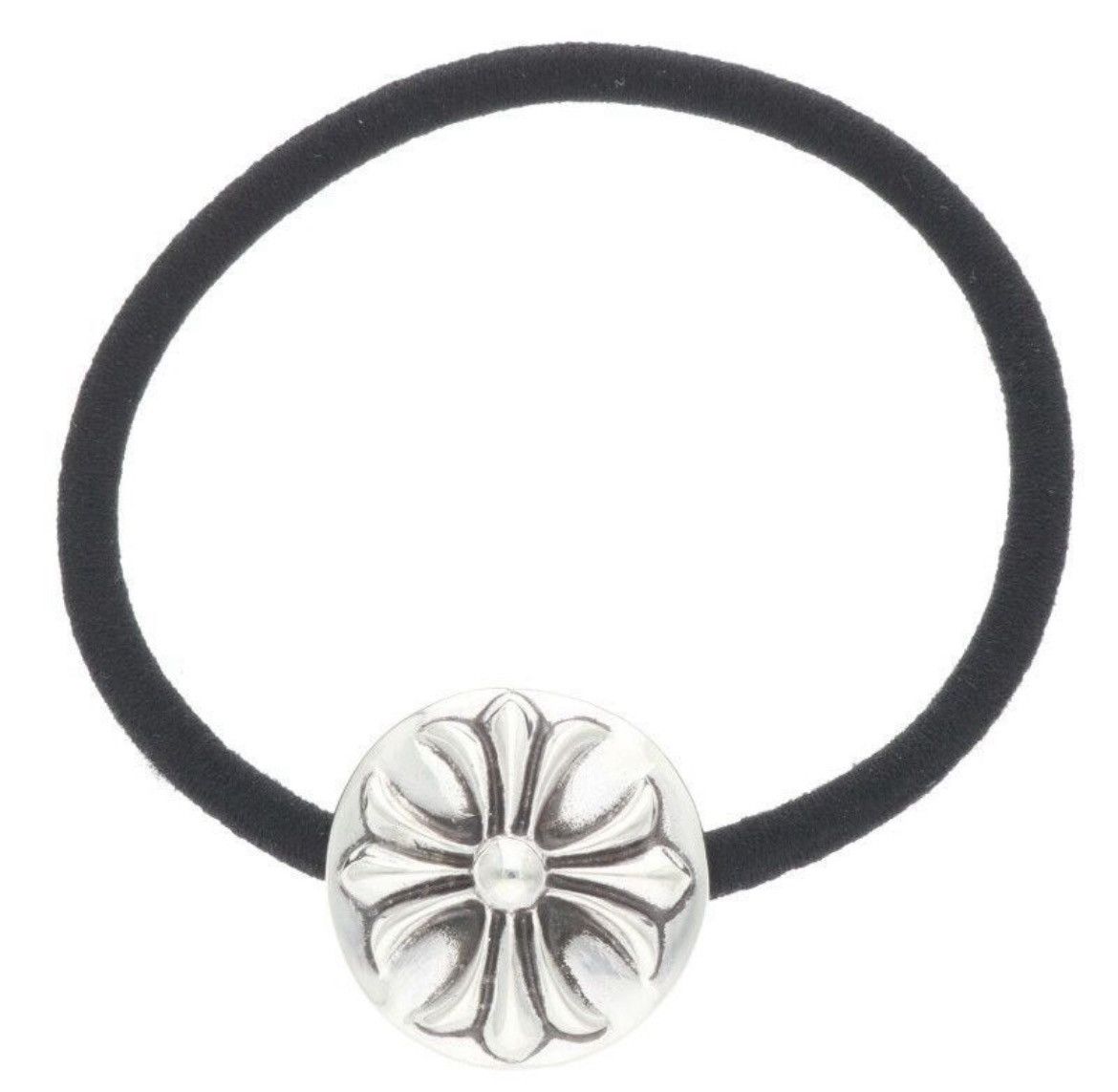 Chrome Hearts Chrome Hearts Silver Cross Ball Button Hair Tie Size ONE SIZE - 1 Thumbnail