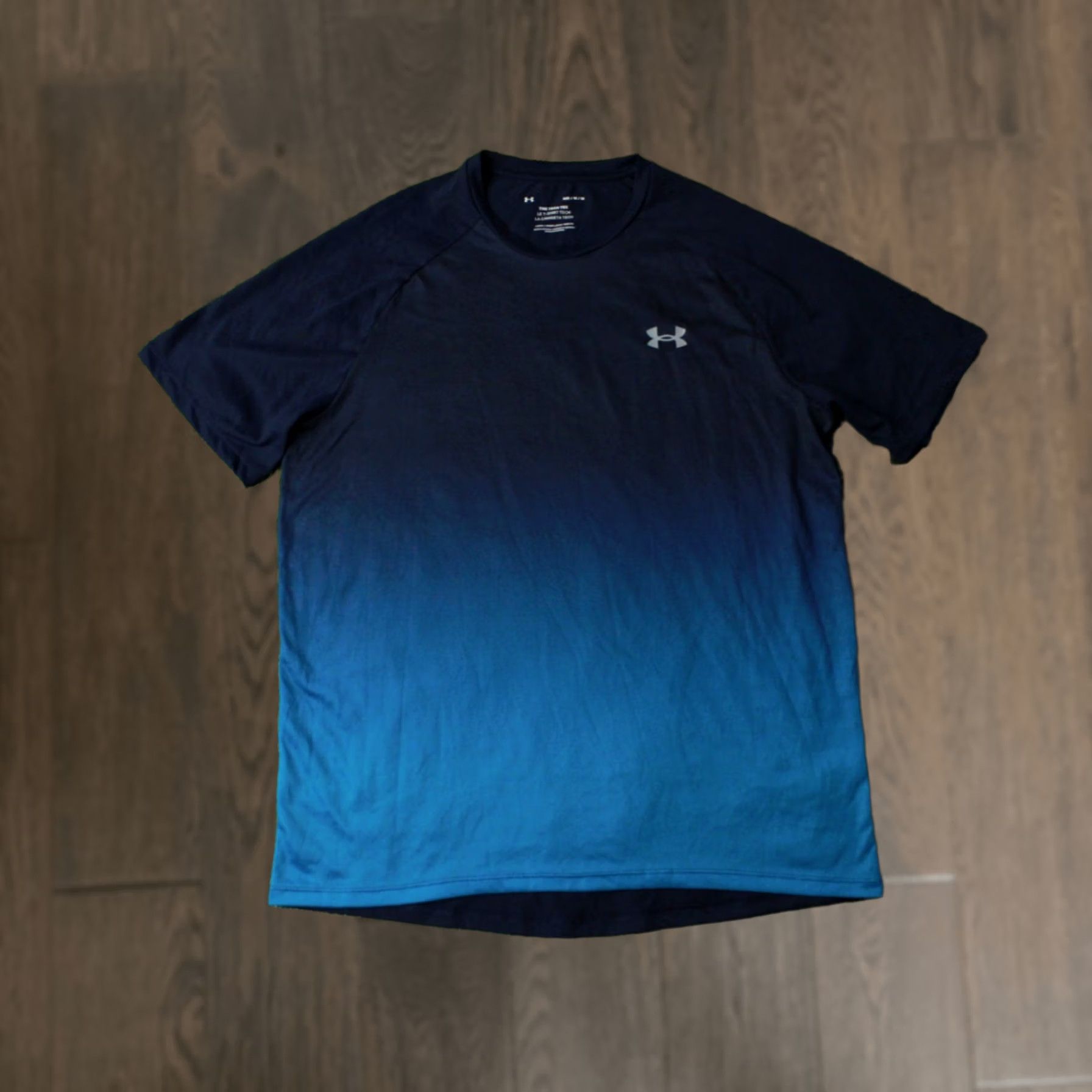 Under Armour Nike Under Armour Tech Tee Shirt Mens M Blue 2021 Jersey Short Sleeve Crew Neck Training Compression Tee 100% Polyester Size US M / EU 48-50 / 2 - 1 Thumbnail