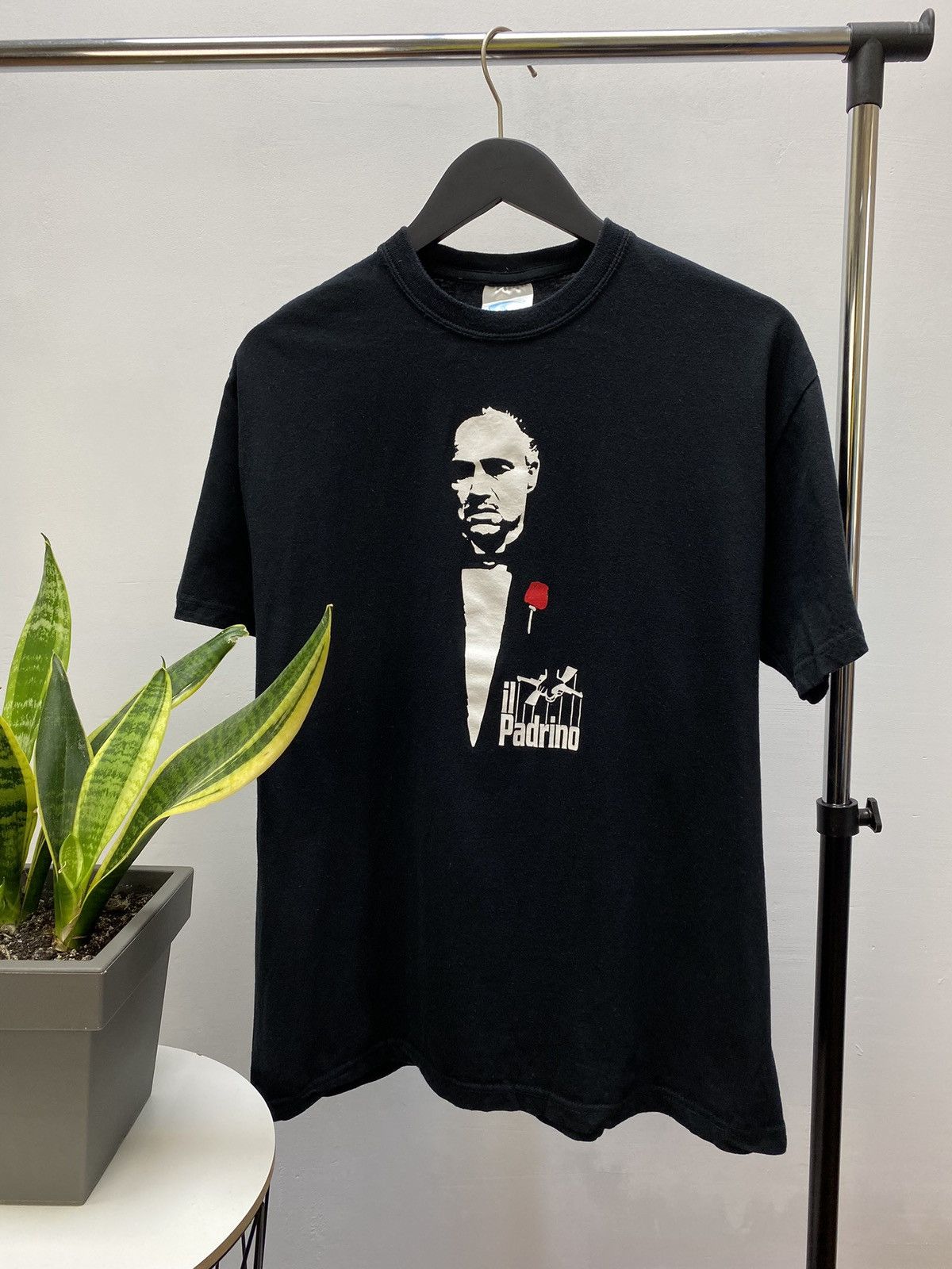 Vintage The Godfather Sicilia il Padrino Sona ia Movie T Shirt Size US XL / EU 56 / 4 - 1 Thumbnail