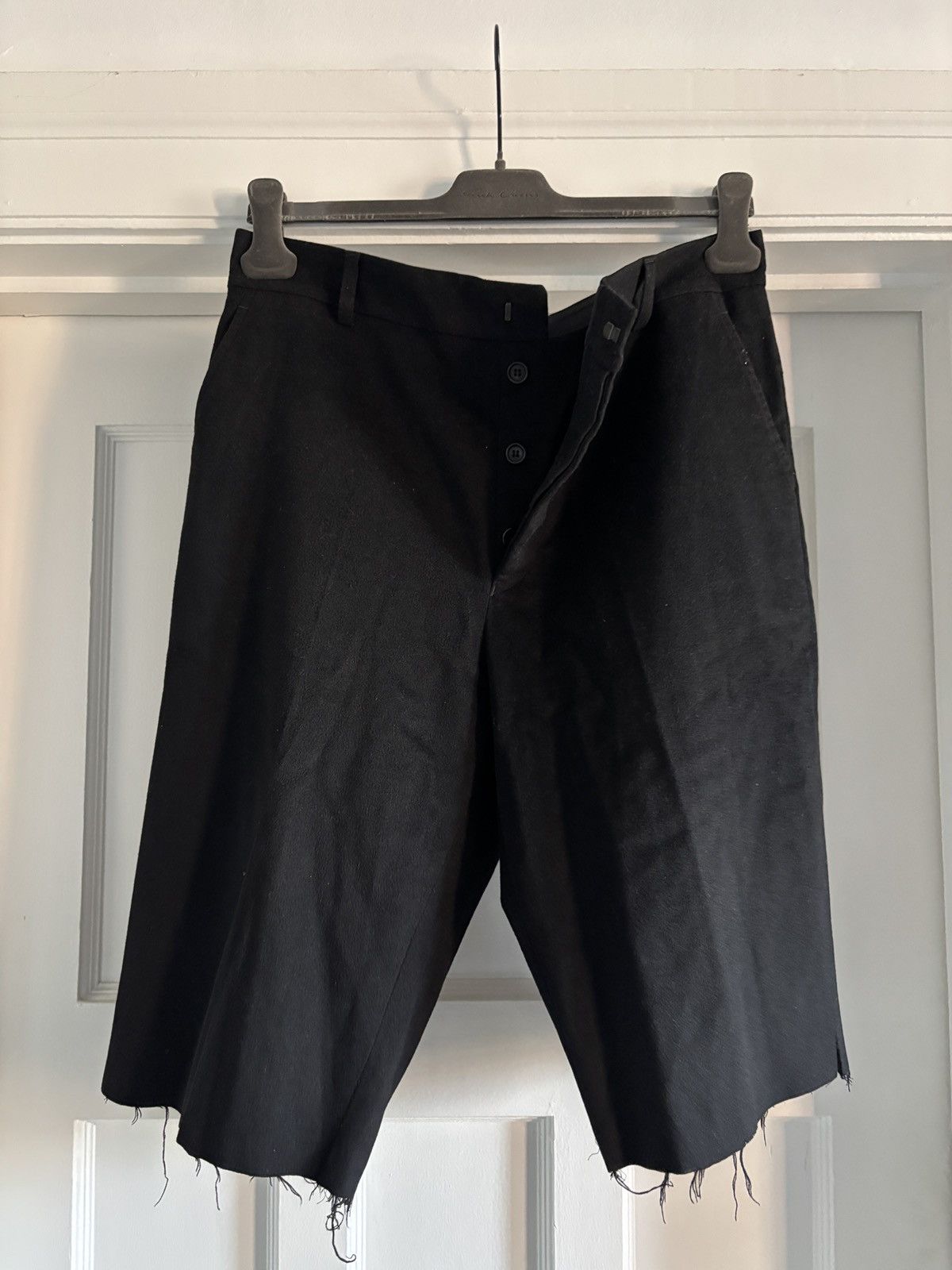 Rick Owens Fw03 Revillon Rick Owen’s Cashmere blend tailored shorts Size US 32 / EU 48 - 3 Thumbnail